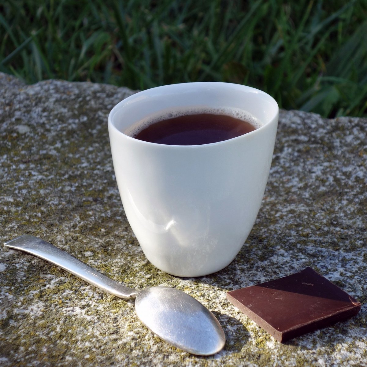 Tasse à Café Assoiffée Porcelaine Blanc Brillant Diam 7 cm blanc, TSE ET TSE ASSOCIÉES
