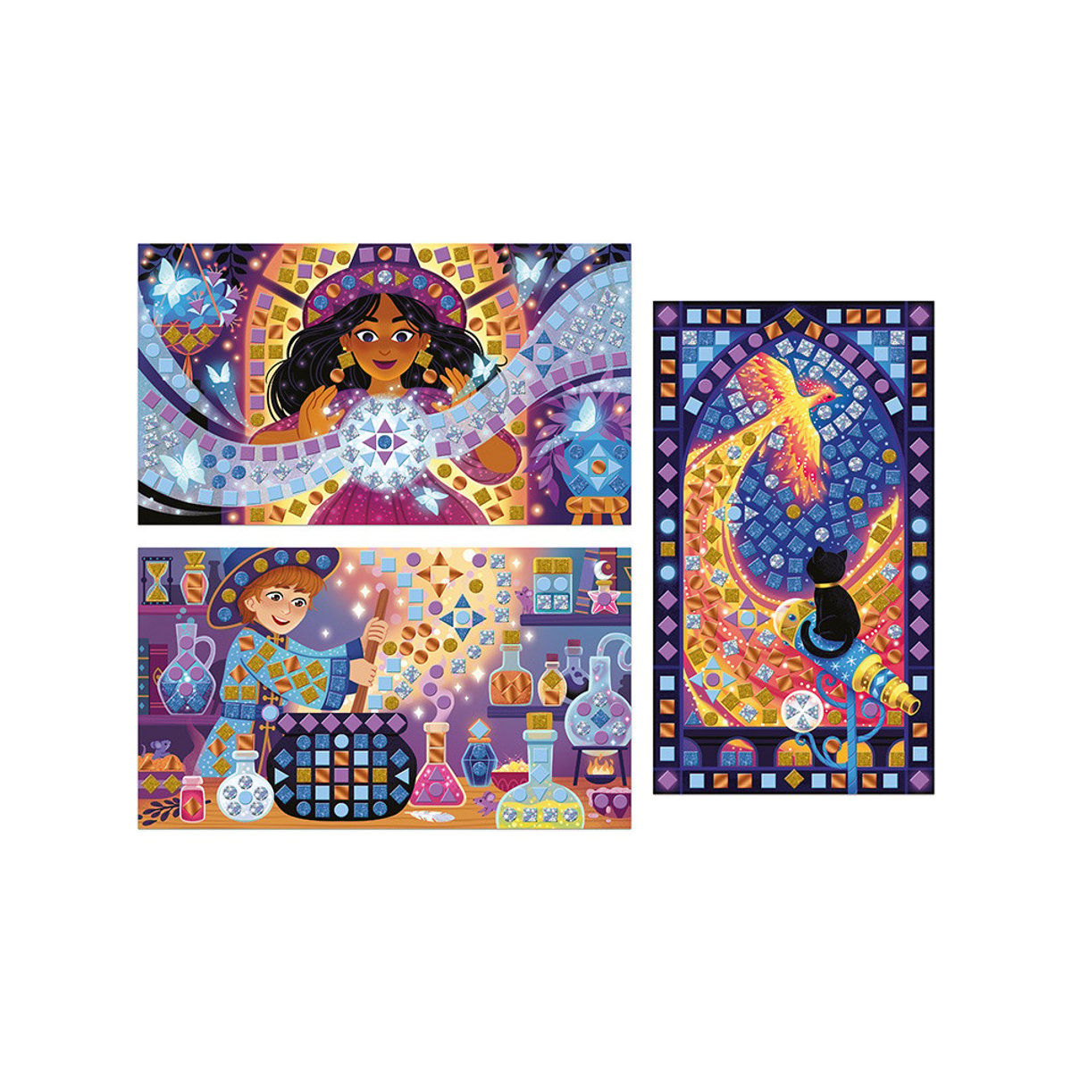 Mosaïques Sut Le Thème De La Magie multicolore, JANOD