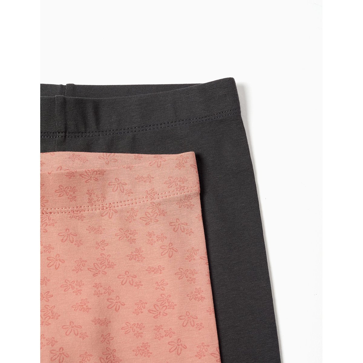 Lot de 2 leggings unis et imprimés rose, ZIPPY