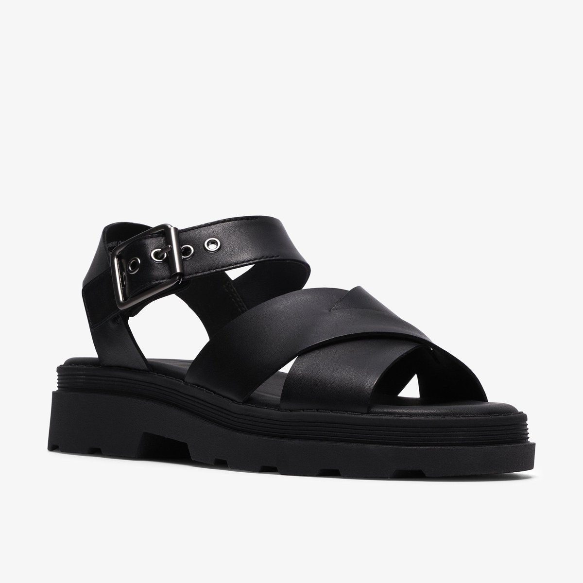 Sandales spartiates Cuir Coupe Large ORINOCO3 CROSS noir, CLARKS