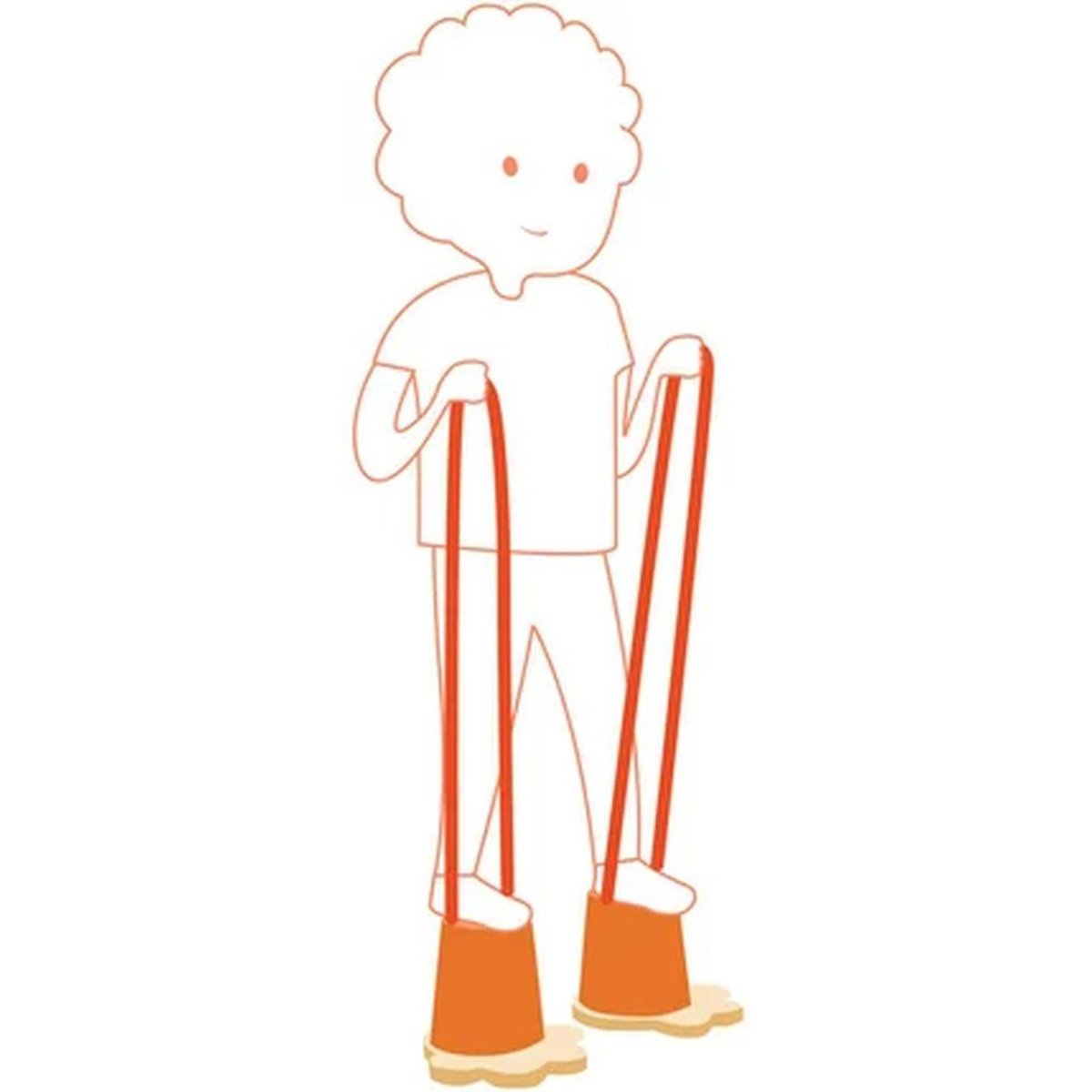 Echasses pour enfant Pattoons marron, DJECO