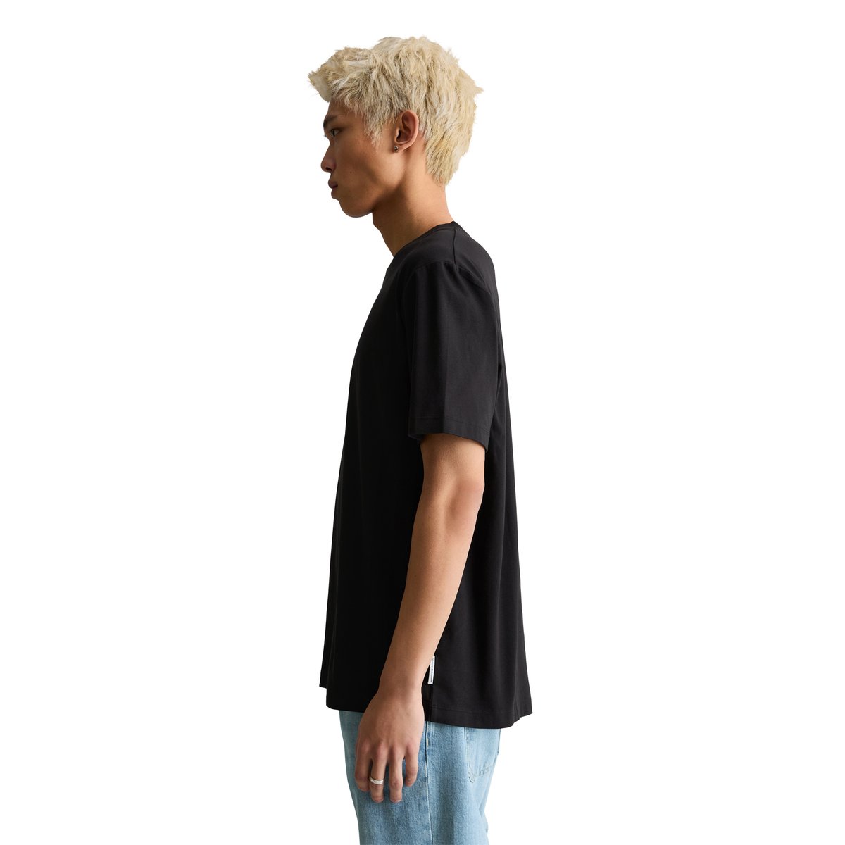 T-shirt relaxed en pur coton bio noir, MARC O’POLO DENIM