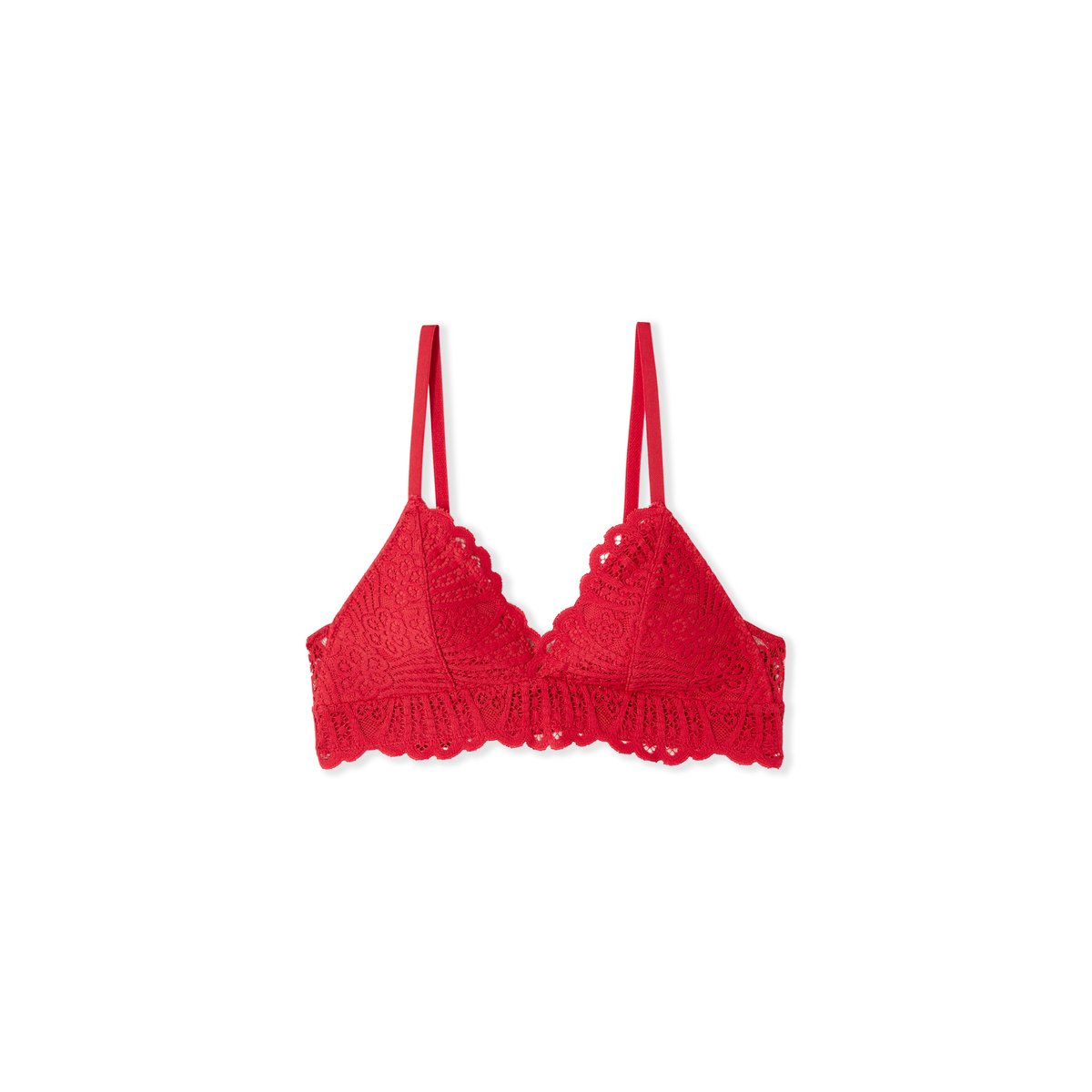Soutien-gorge N.8 - Le triangle sans armatures en dentelle ETREINTE rouge, ETAM