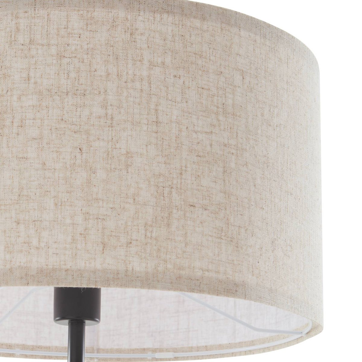 Lampadaire en textile scandinave, Herry noir, blanc, LINDBY