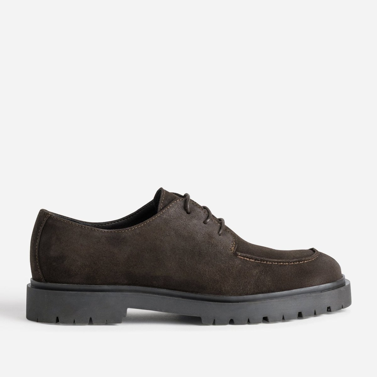 Derby en cuir FARAS marron fonce, ERAM