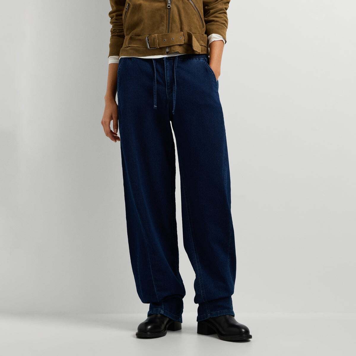 Bow - Jean Coupe Large, Taille Basse 8.5 stretch denim, PEPE JEANS