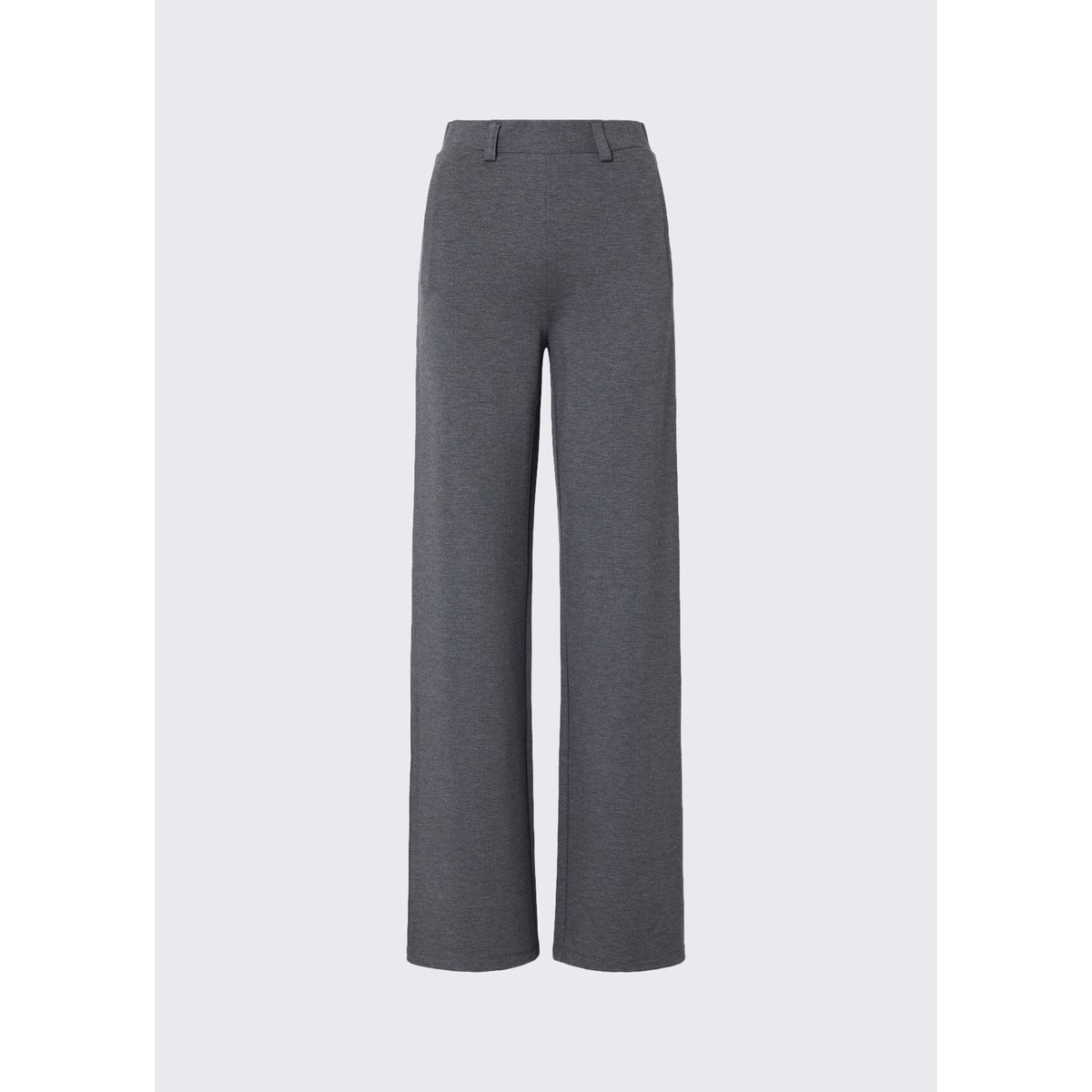 Pantalon coupe regular en punto milano gris, LIU JO