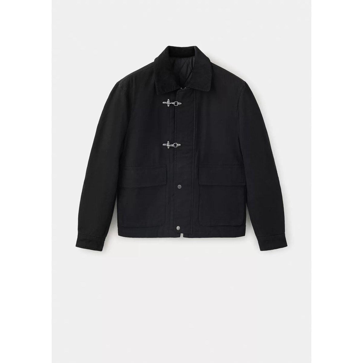 JACKET CROQUE black denim, MANGO MAN