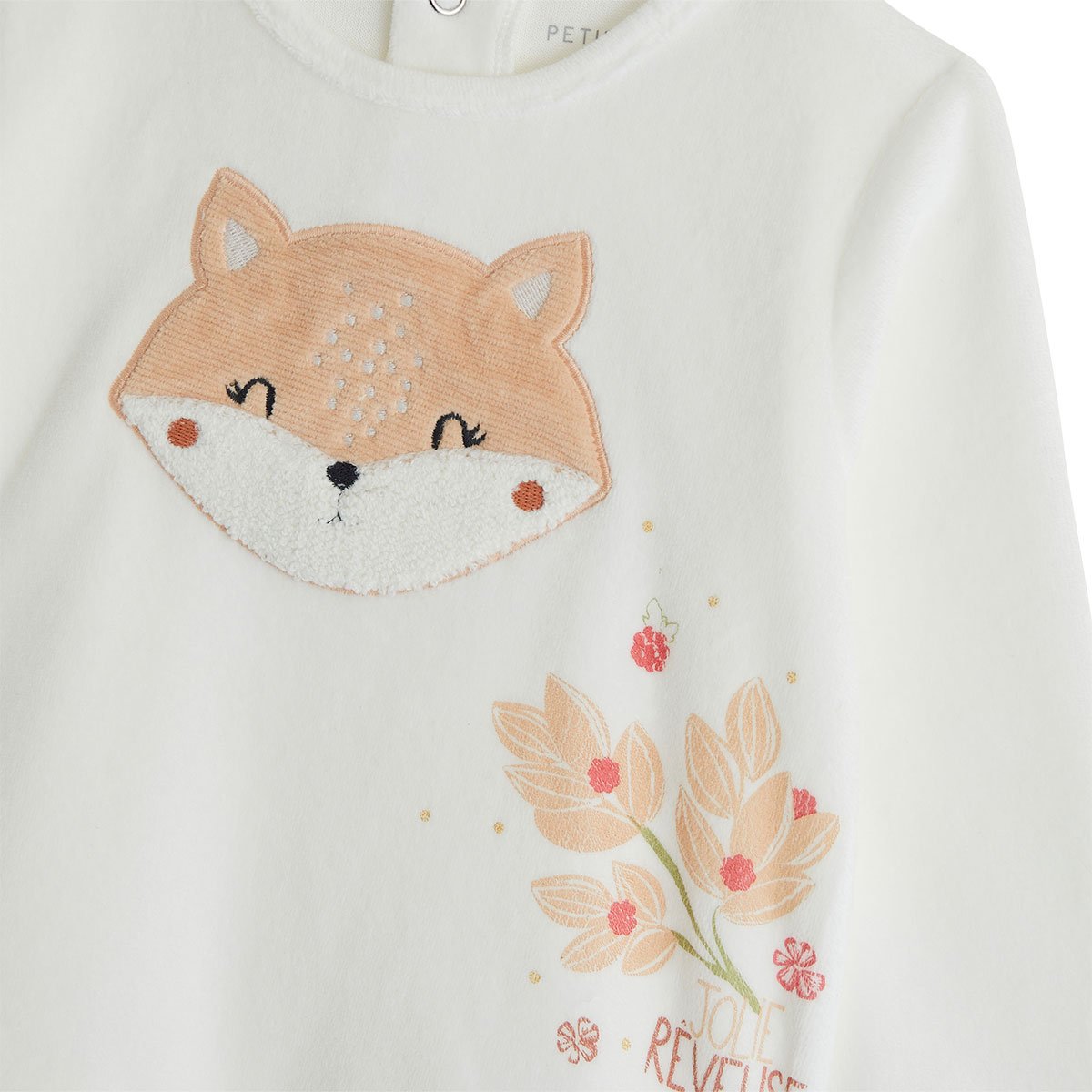 Pyjama enfant 2 pièces en velours Petite Rêveuse rose, PETIT BEGUIN