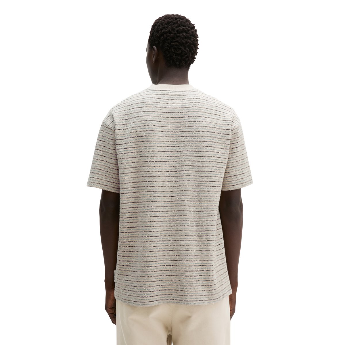T-shirt DfC relaxed en jersey slub lourd beige, MARC O'POLO