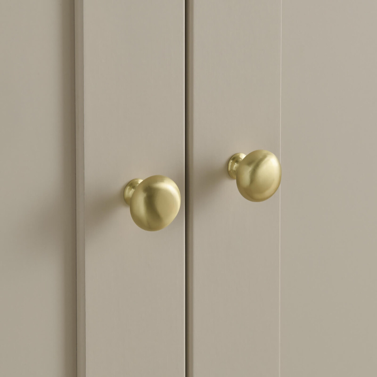 Clara 2 Door Nursery Wardrobe stone beige, CUDDLECO
