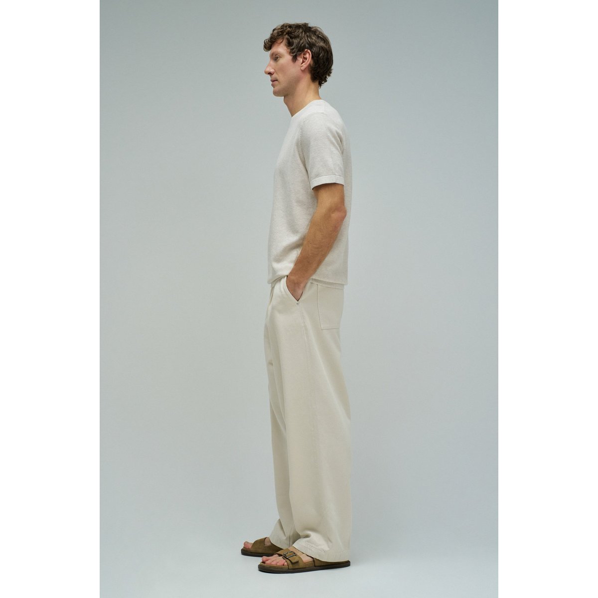T-SHIRT EN MAILLE TRICOTÉE beige, SALSA JEANS