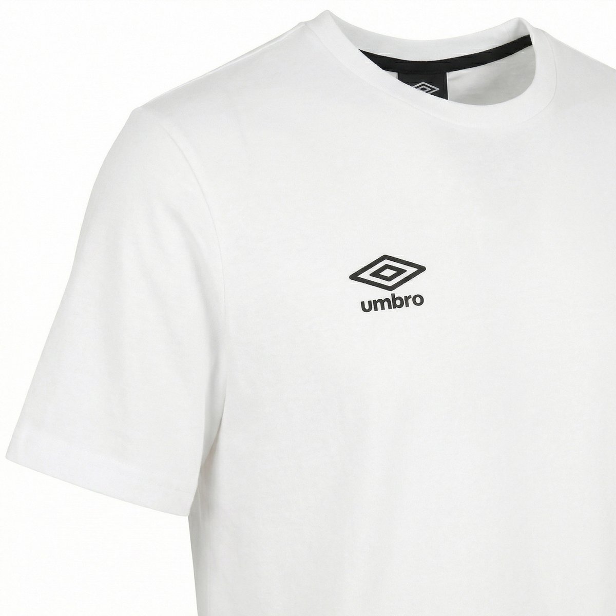 Tee shirt coton 160GSM blanc/noir, UMBRO