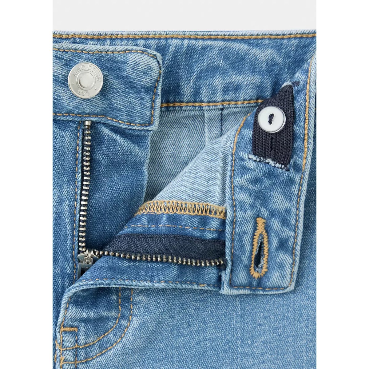 Jean seamless droit bleu moyen, MANGO KIDS