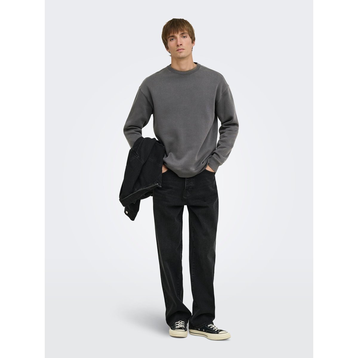 Sweat-Shirt grise - grey pinstripe 1, ONLY & SONS