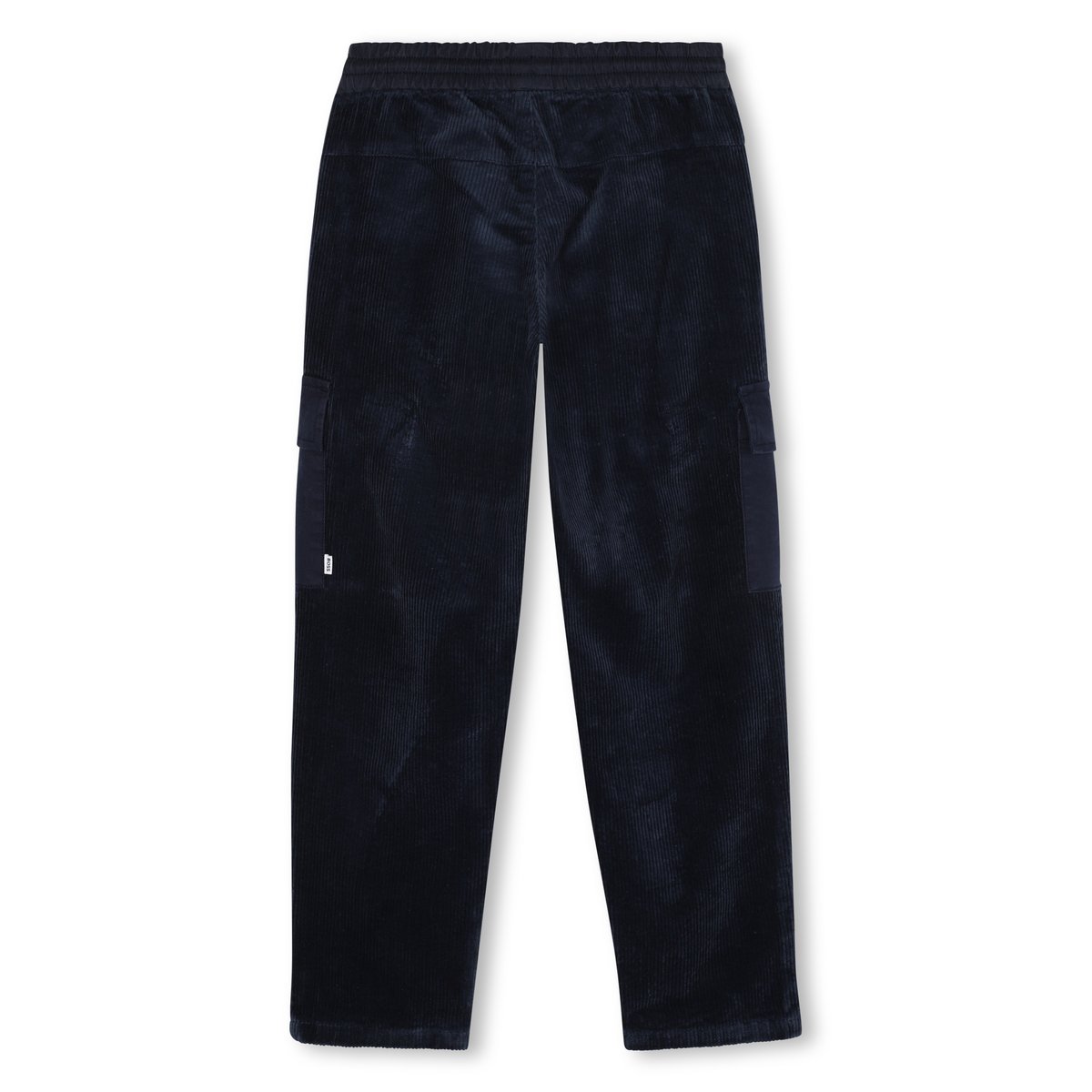 Pantalon en velours bleu cargo, BOSS KIDSWEAR