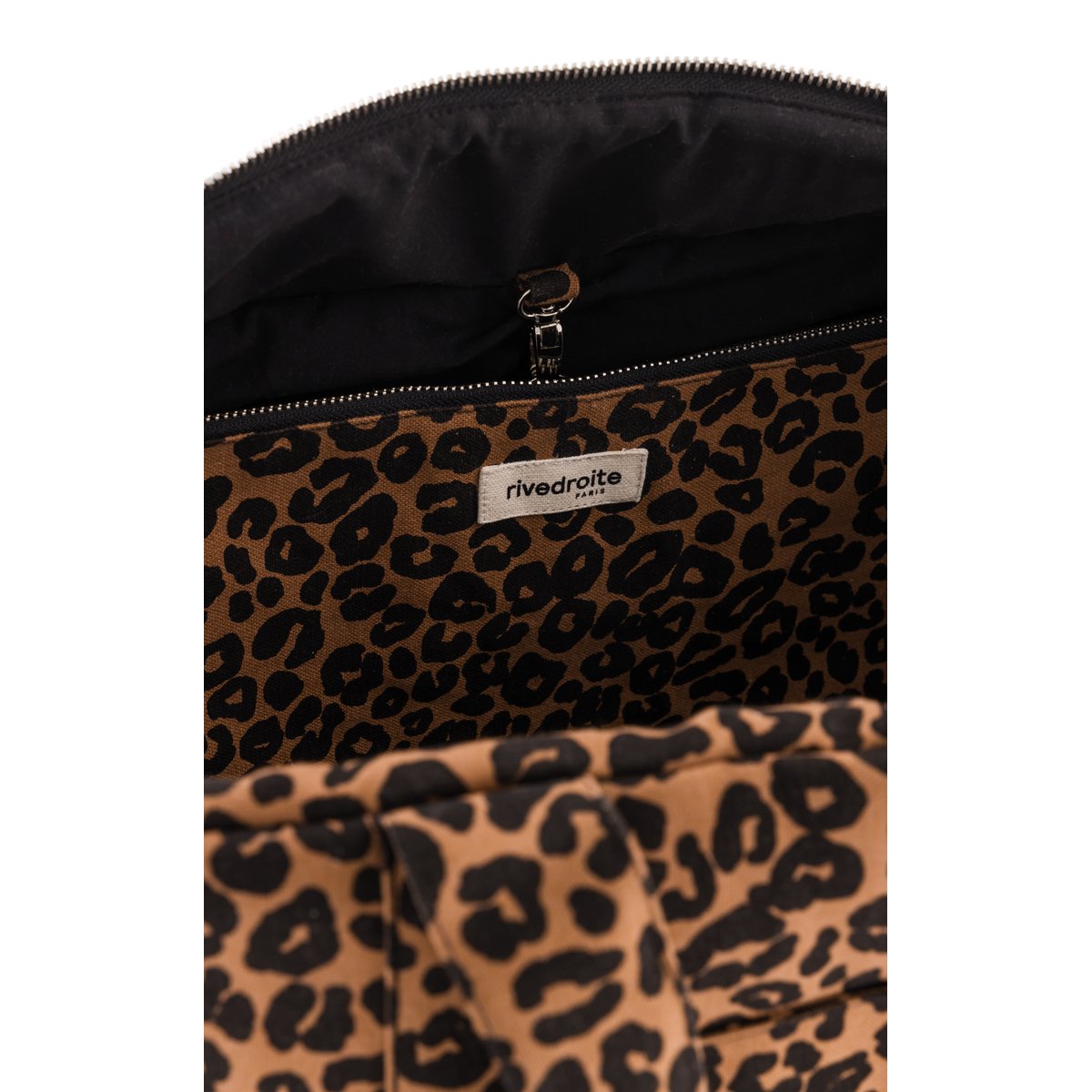 Petit sac à langer imprimé MINI DARCY léopard marron, RIVEDROITE