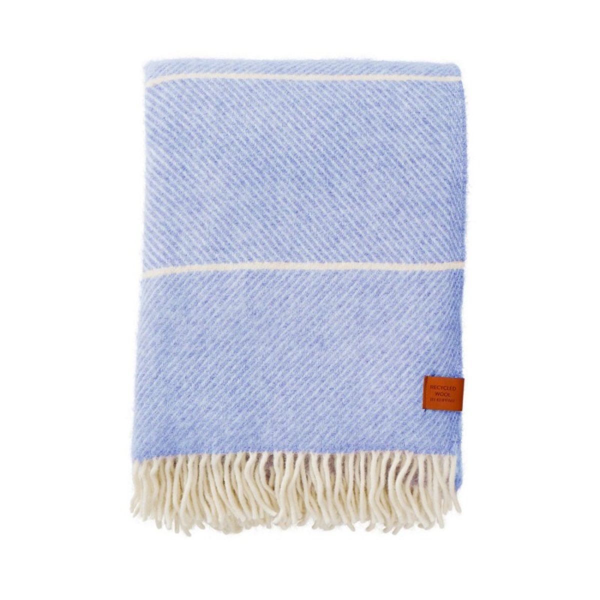 Plaid laine agneau chaud  FRANK bleu clair, KLIPPAN