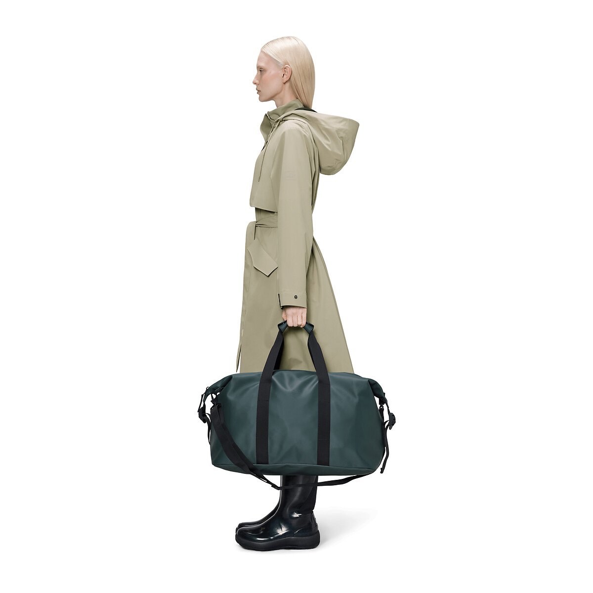 Sac week-end unisexe, HILO SMALL vert canard, RAINS