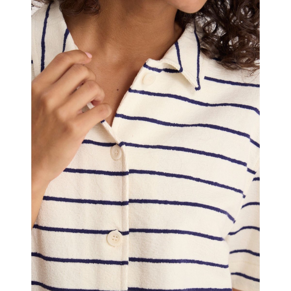 Chemise Nicia en coton noir, INES DE LA FRESSANGE PARIS