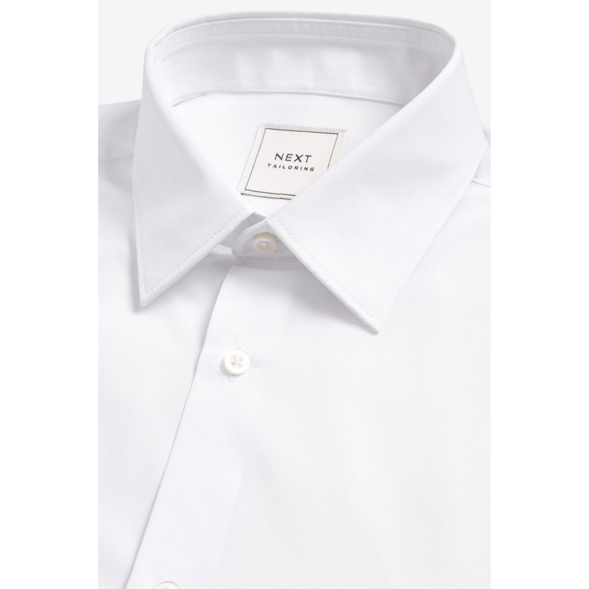 Chemise facile d'entretien à poignet double blanc, NEXT
