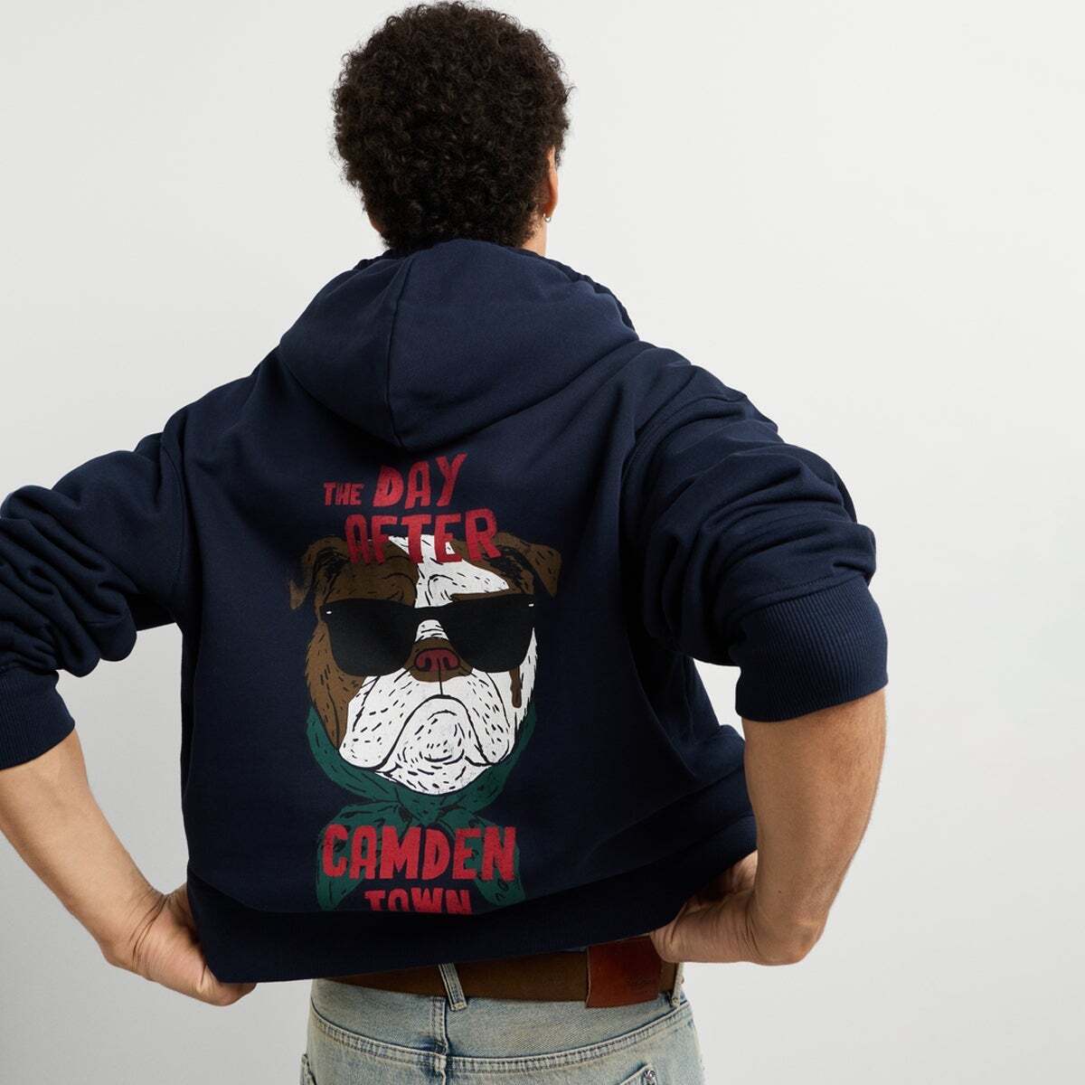 Sweat À Capuche Coupe Casual bleu dulwich, PEPE JEANS