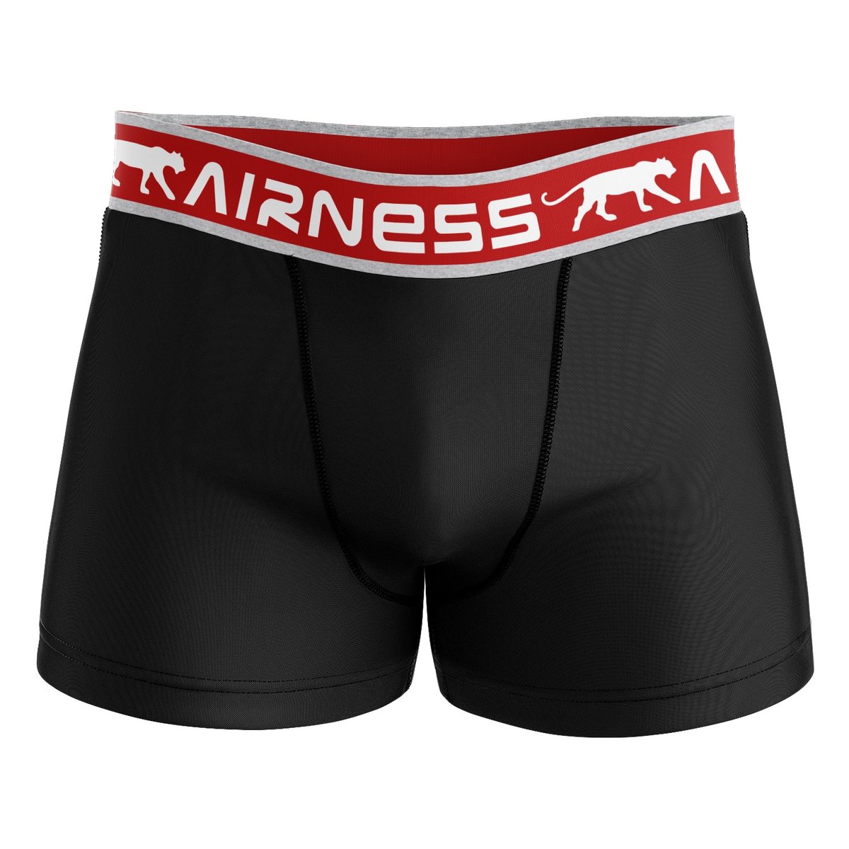 Lot De 5 Boxers Coton noir/rouge/blanc/bleu, AIRNESS