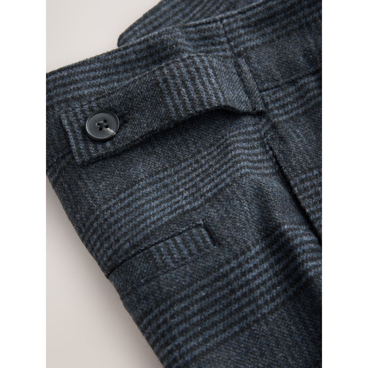 Pantalon bouffant n. en laine mélangée carreaux bleus, NEXT