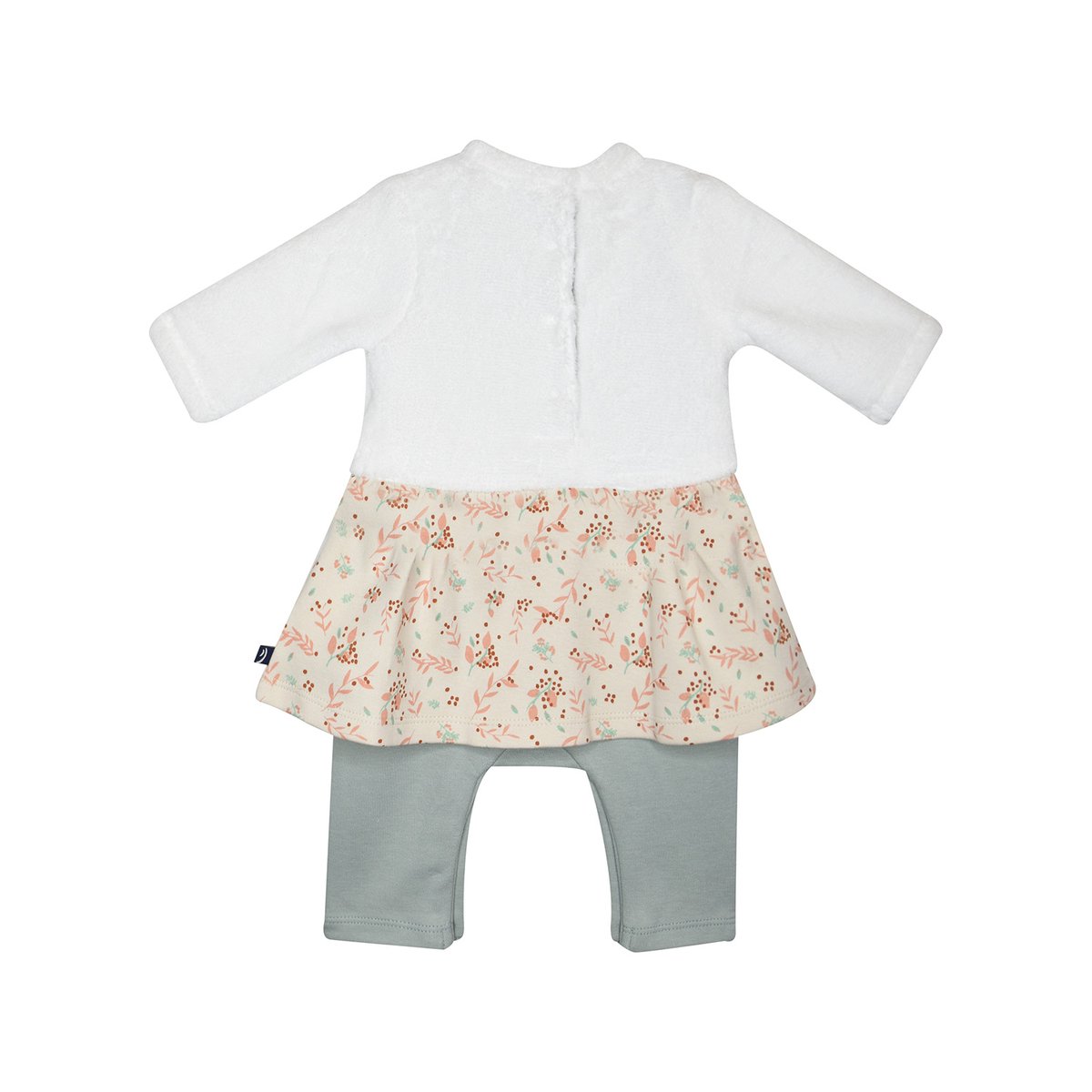 Combirobe isaure maille naissance beige, SUCRE D'ORGE