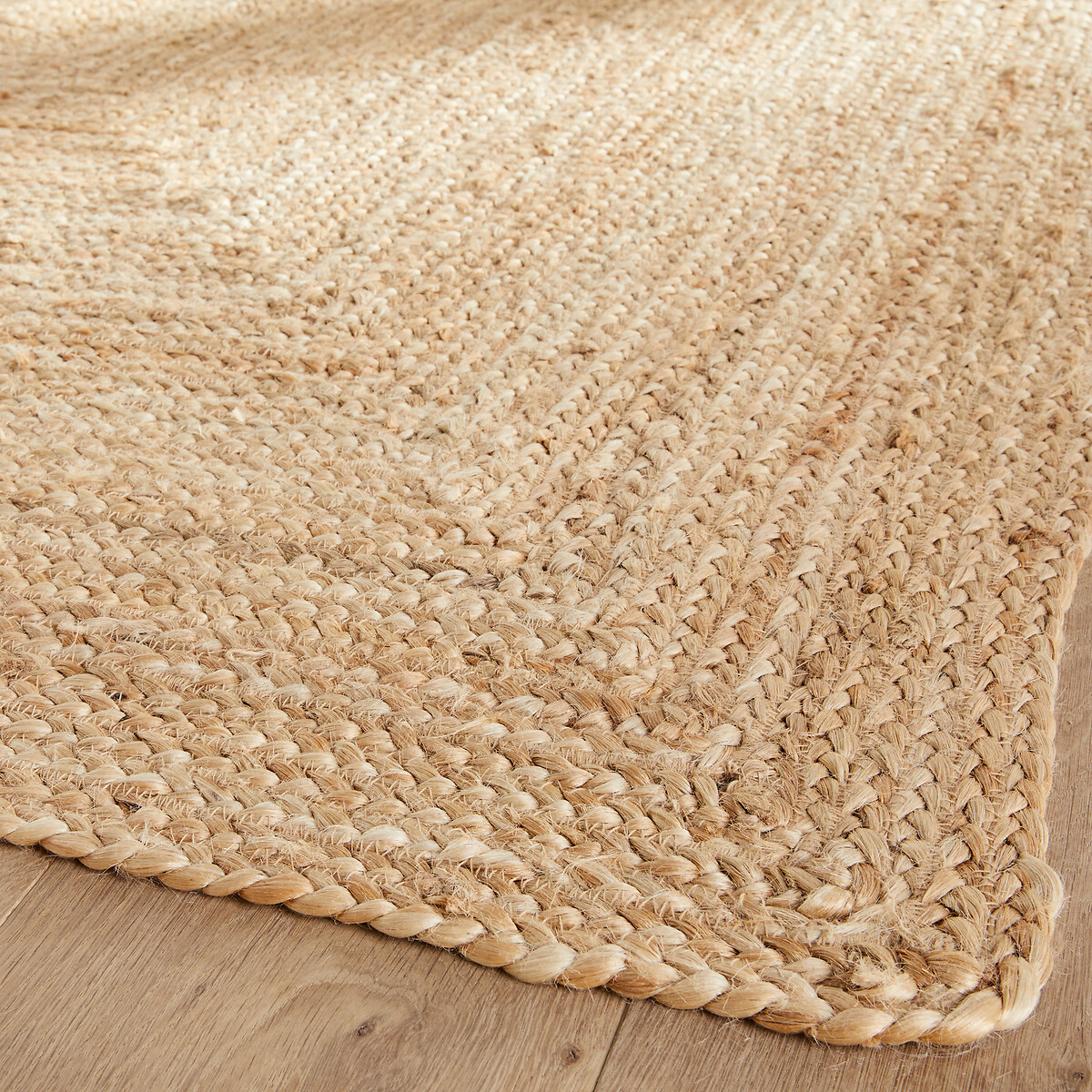 Tapis carré en jute, tressé main, Hempy naturel, AM.PM