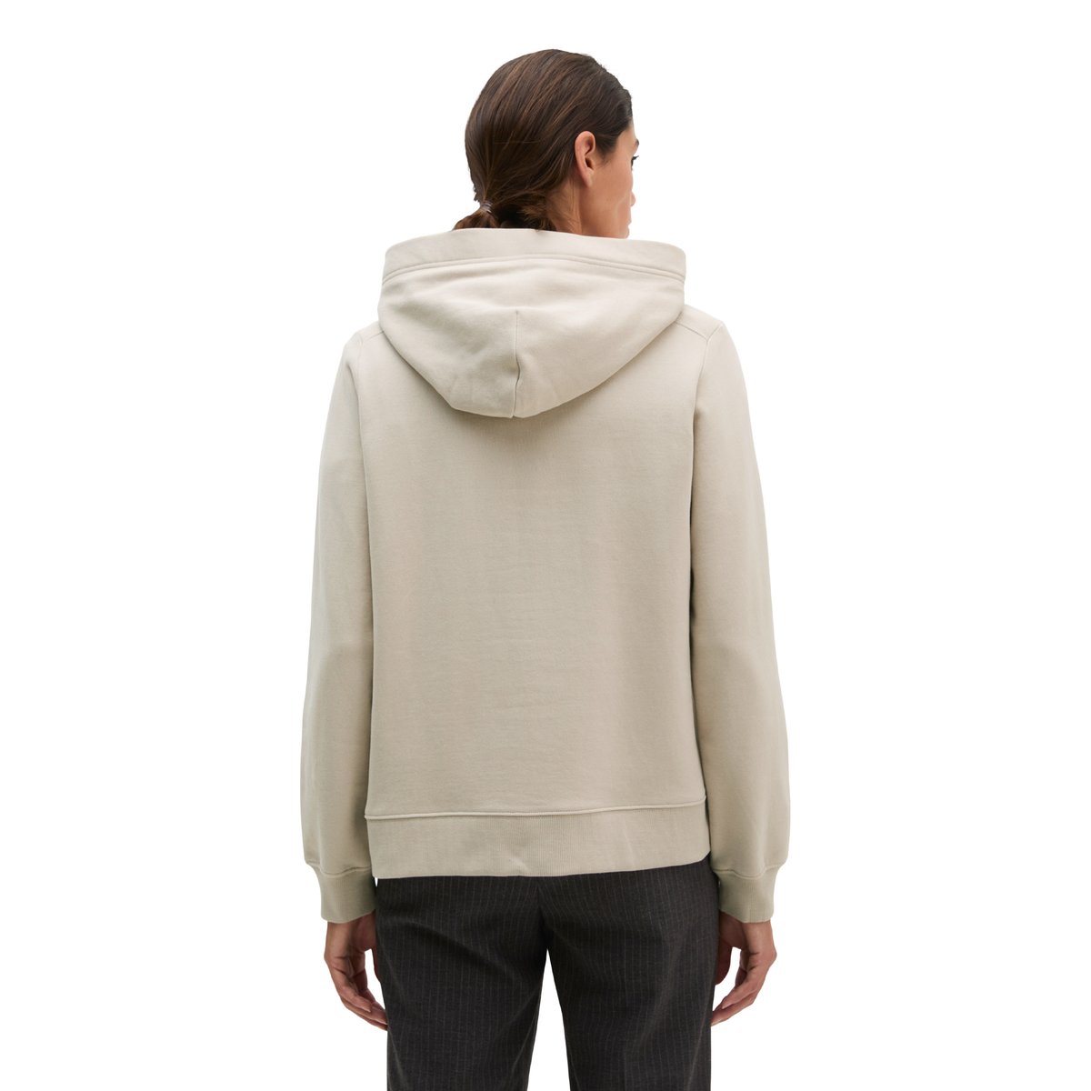 Sweat à capuche ample avec surface peignée gris, MARC O'POLO