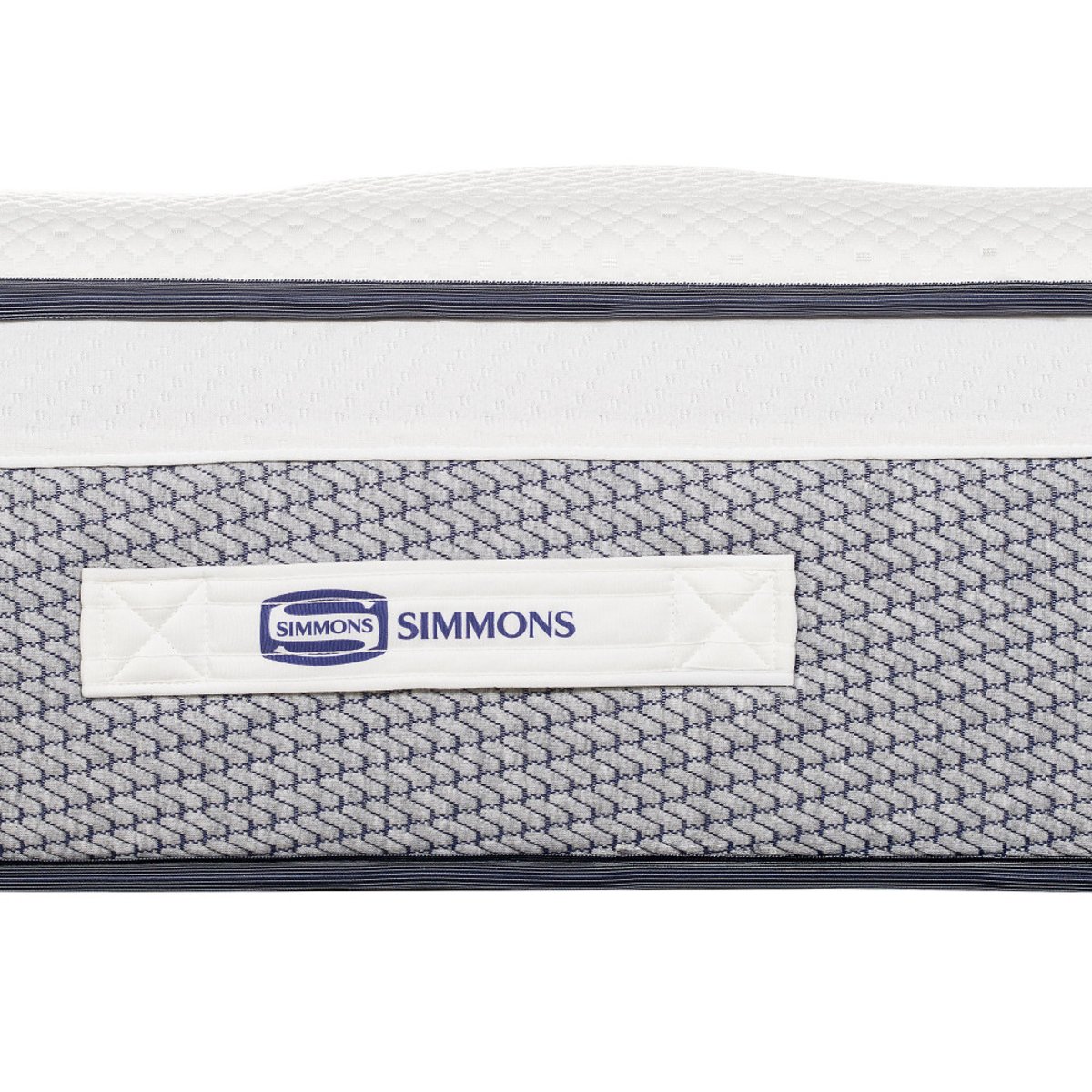 Matelas 100% ressorts et latex, accueil enveloppant- INFLUENCE-HYBRIDE couleur unique, SIMMONS