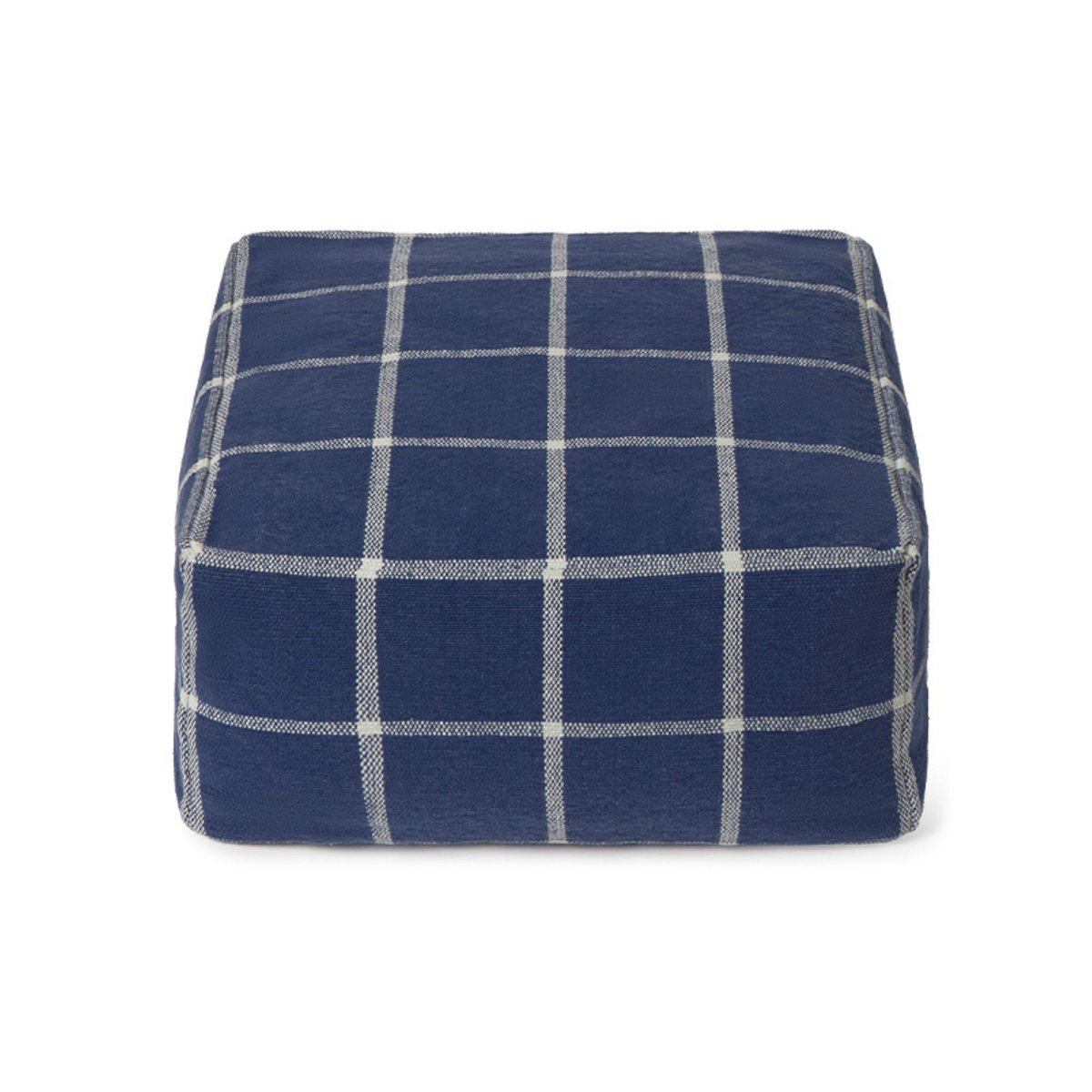Pouf Geo Block LESS IS MORE bleu marine, bleu baleine, LORENA CANALS