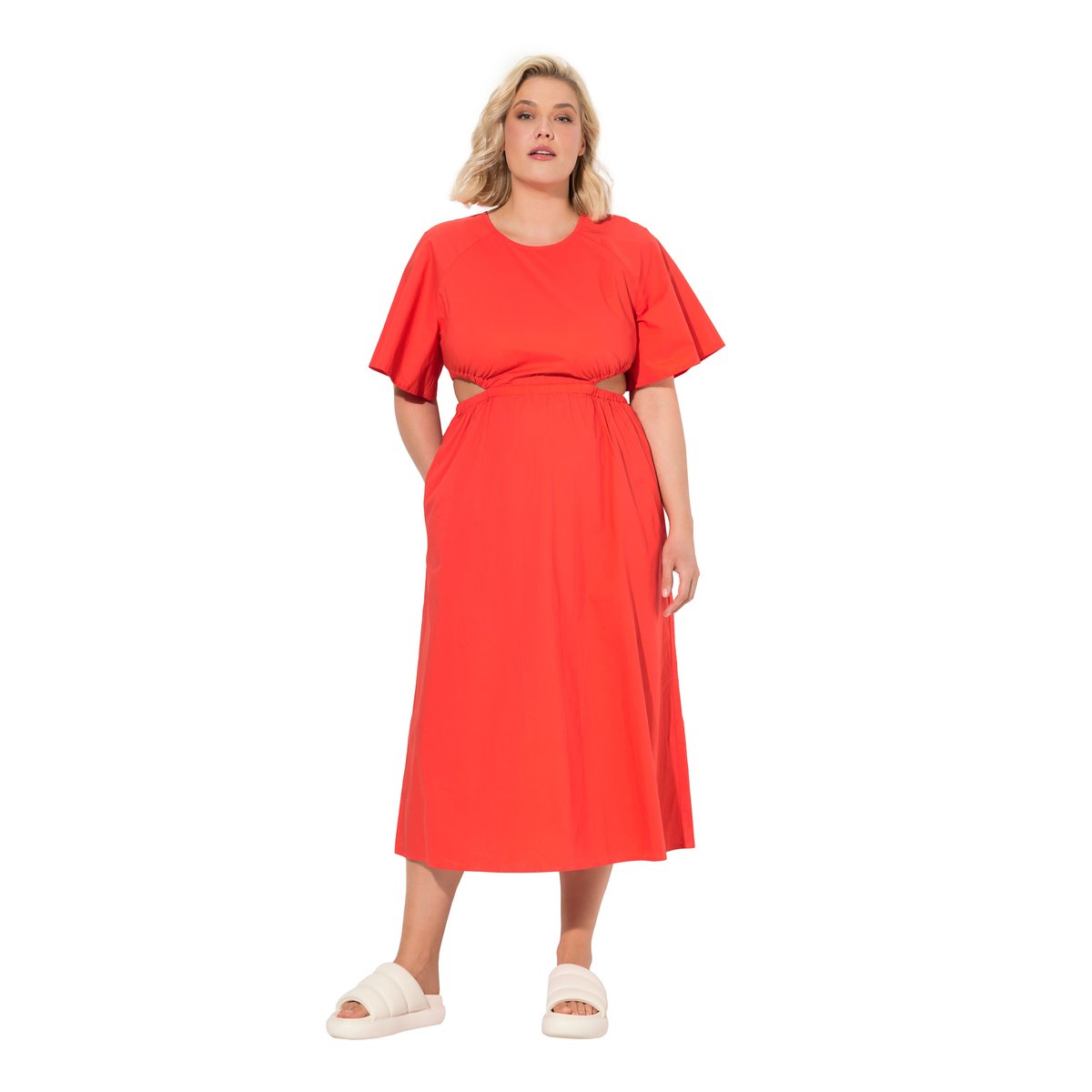 Robe maxi avec découpes poivron, ULLA POPKEN