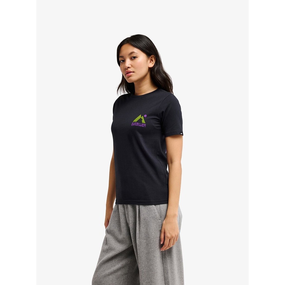 T-shirt à manches courtes, imprimé dos noir, QUIKSILVER