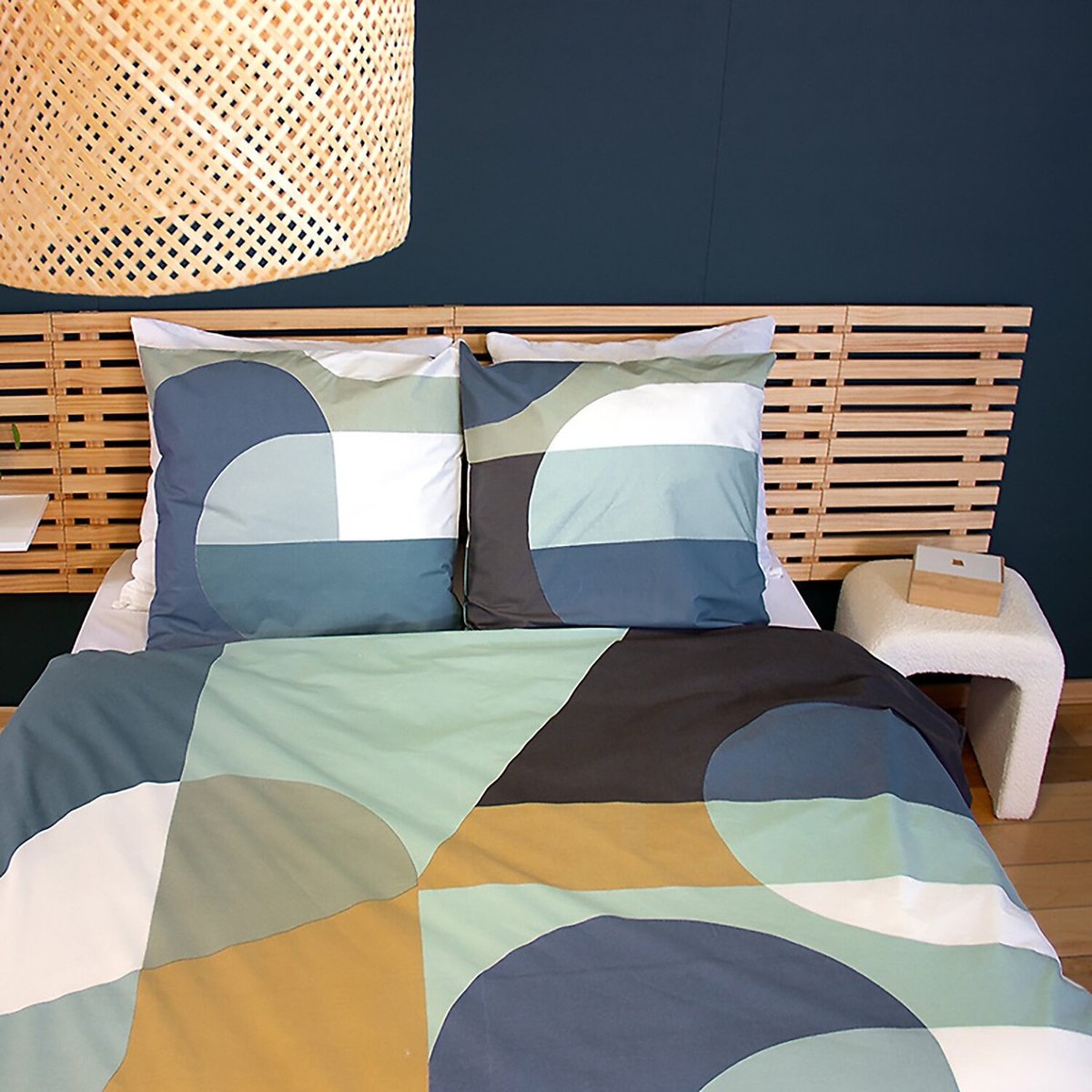 Parure housse de couette en coton imprimée, Joelle imprime, C DESIGN HOME TEXTILE