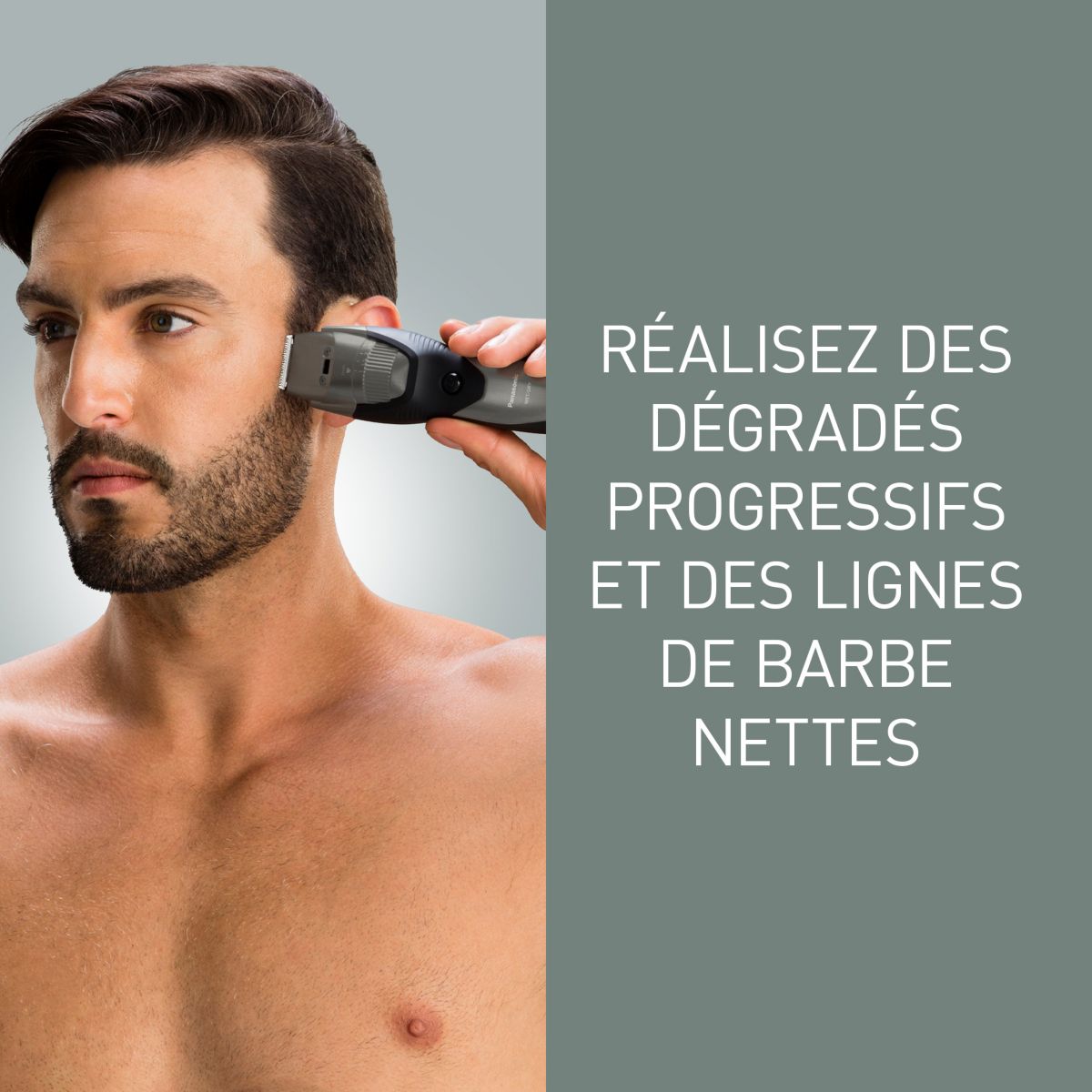 Tondeuse barbe ER-EGB45S503, molette réglable, 20 hauteurs de coupe, précision 0,5 mm, autonomie 60 mn couleur unique, PANASONIC