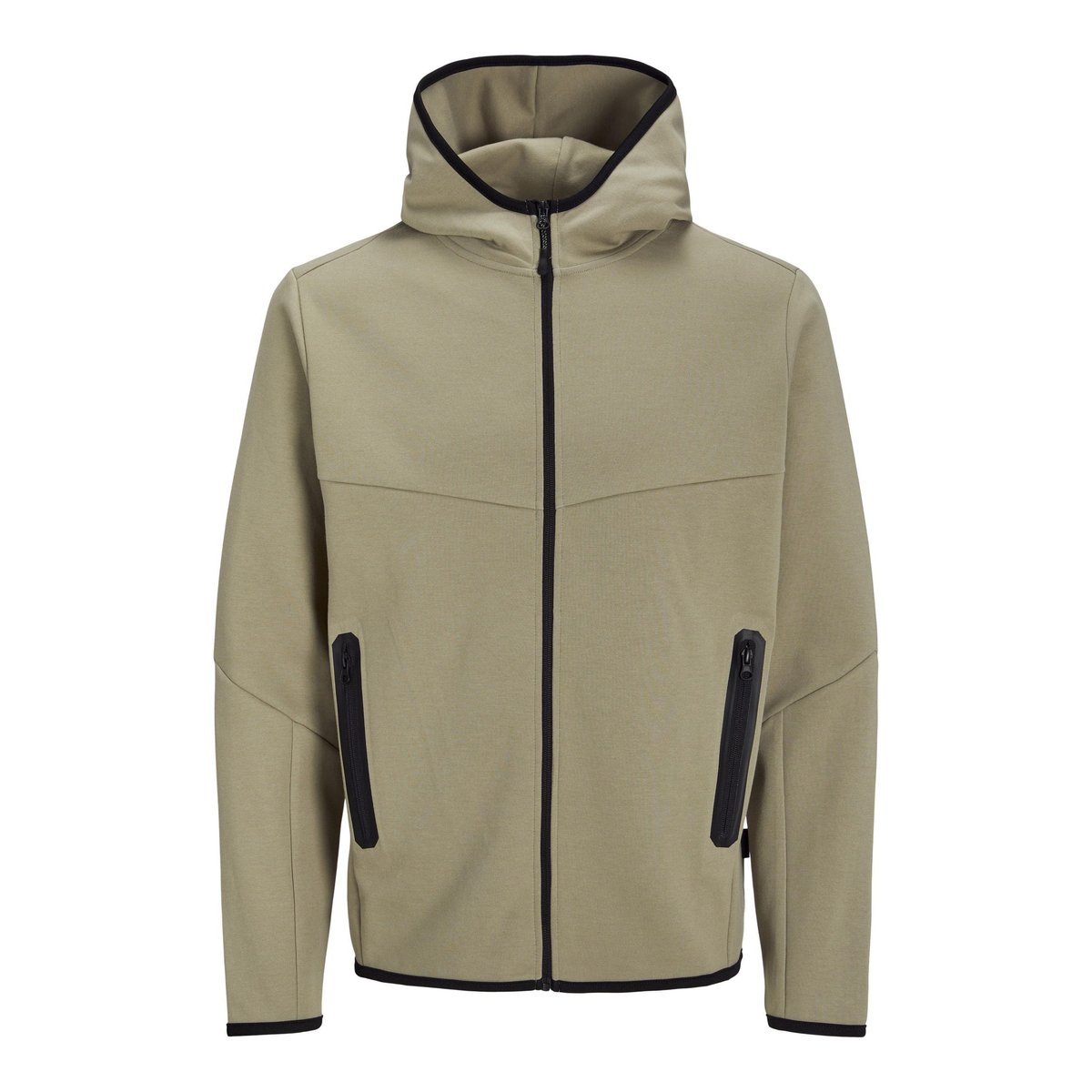 Sweat À Capuche Zippé silver sage, JACK & JONES