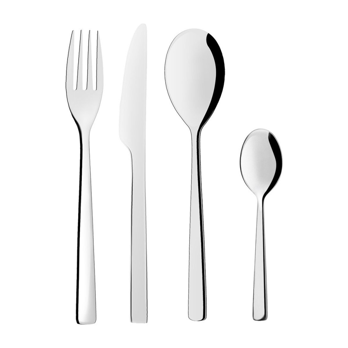 Ménagère inox 24 pièces Deka gris, ATMOSPHERA