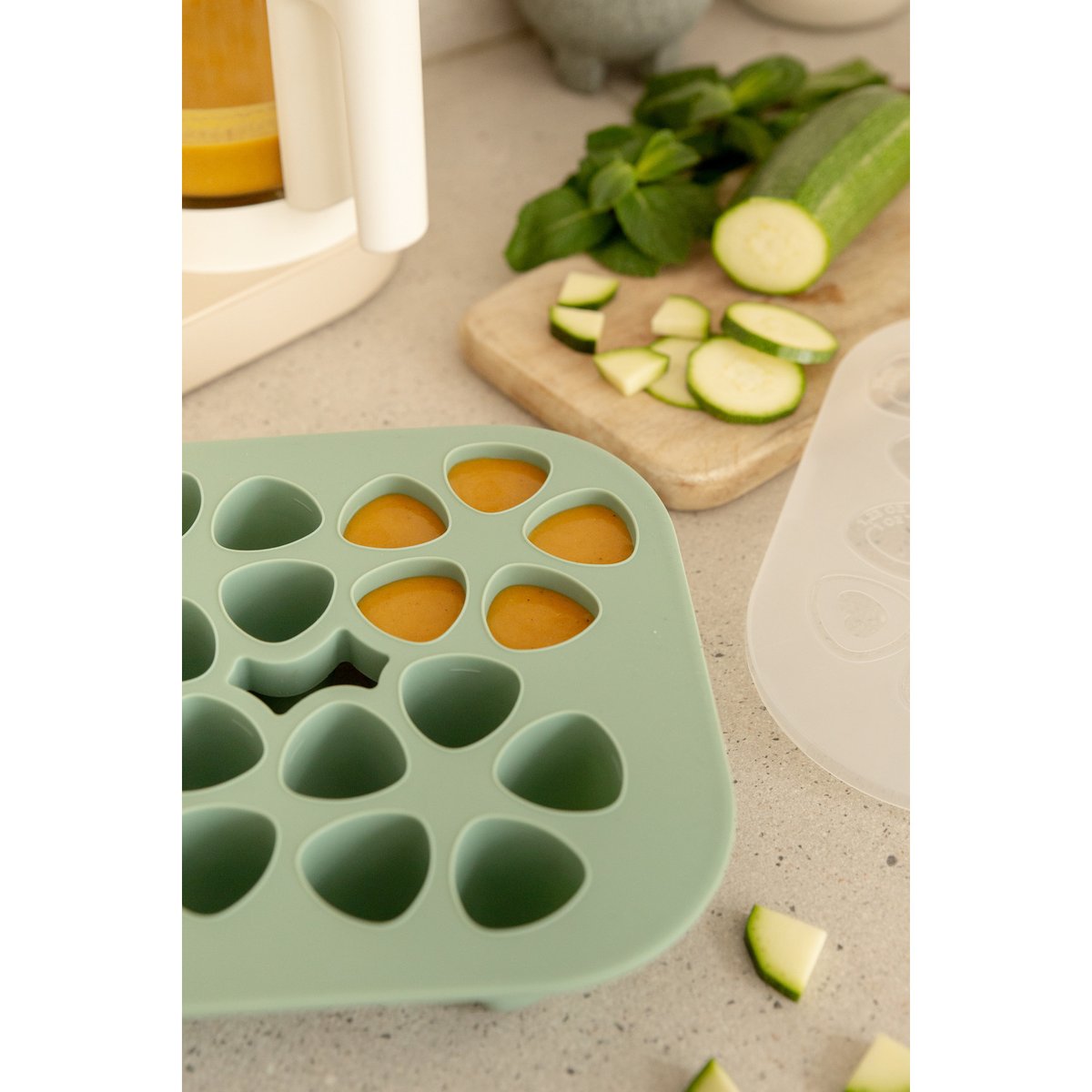 Moule mini multiportions silicone 20X35ml vert sauge, BEABA