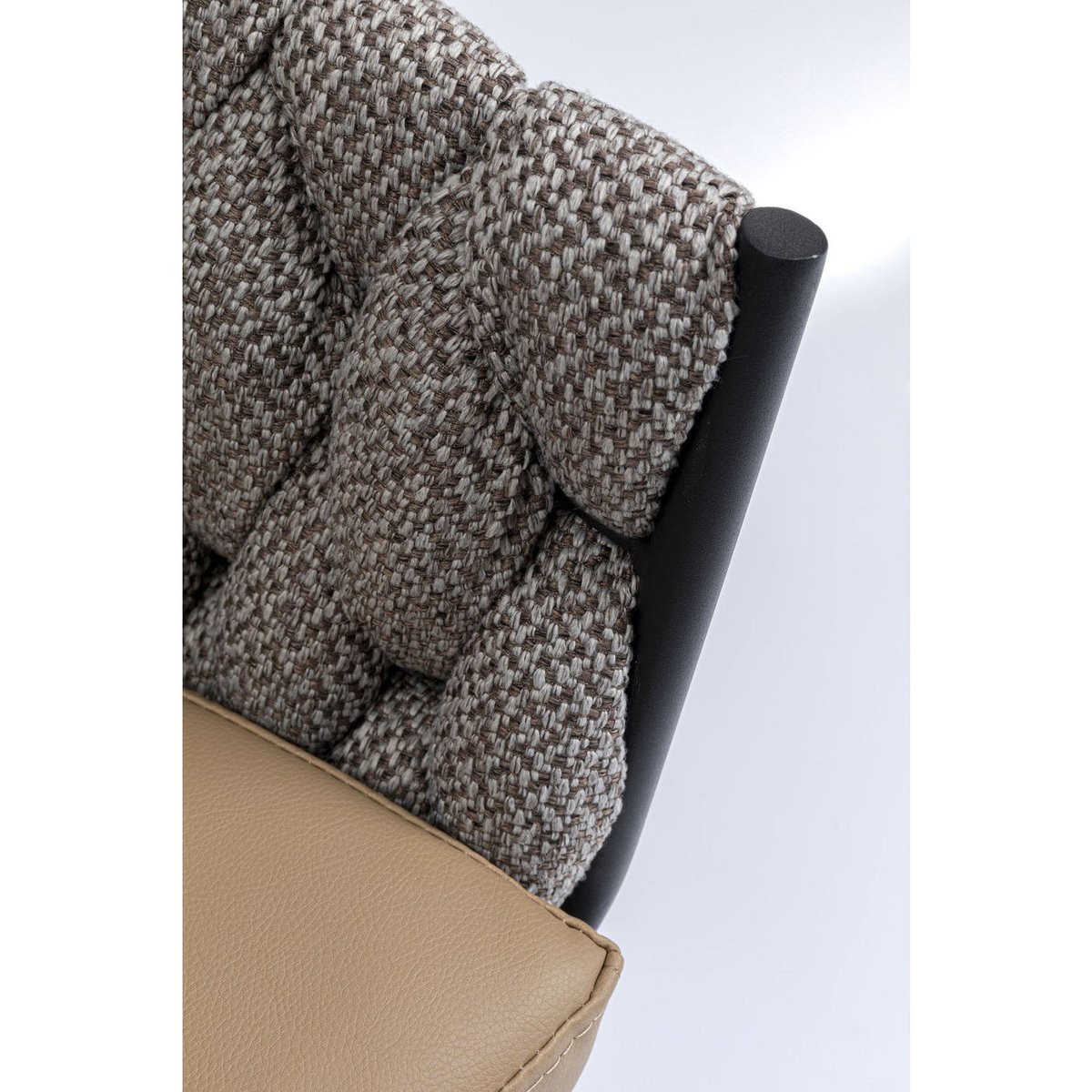 Chaise avec accoudoirs, KNOT marron, KARE DESIGN