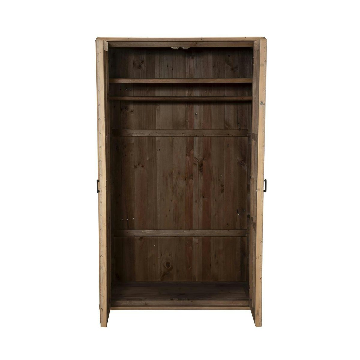 Armoire penderie en bois recyclé FSC HANOI bois naturel, PIER IMPORT