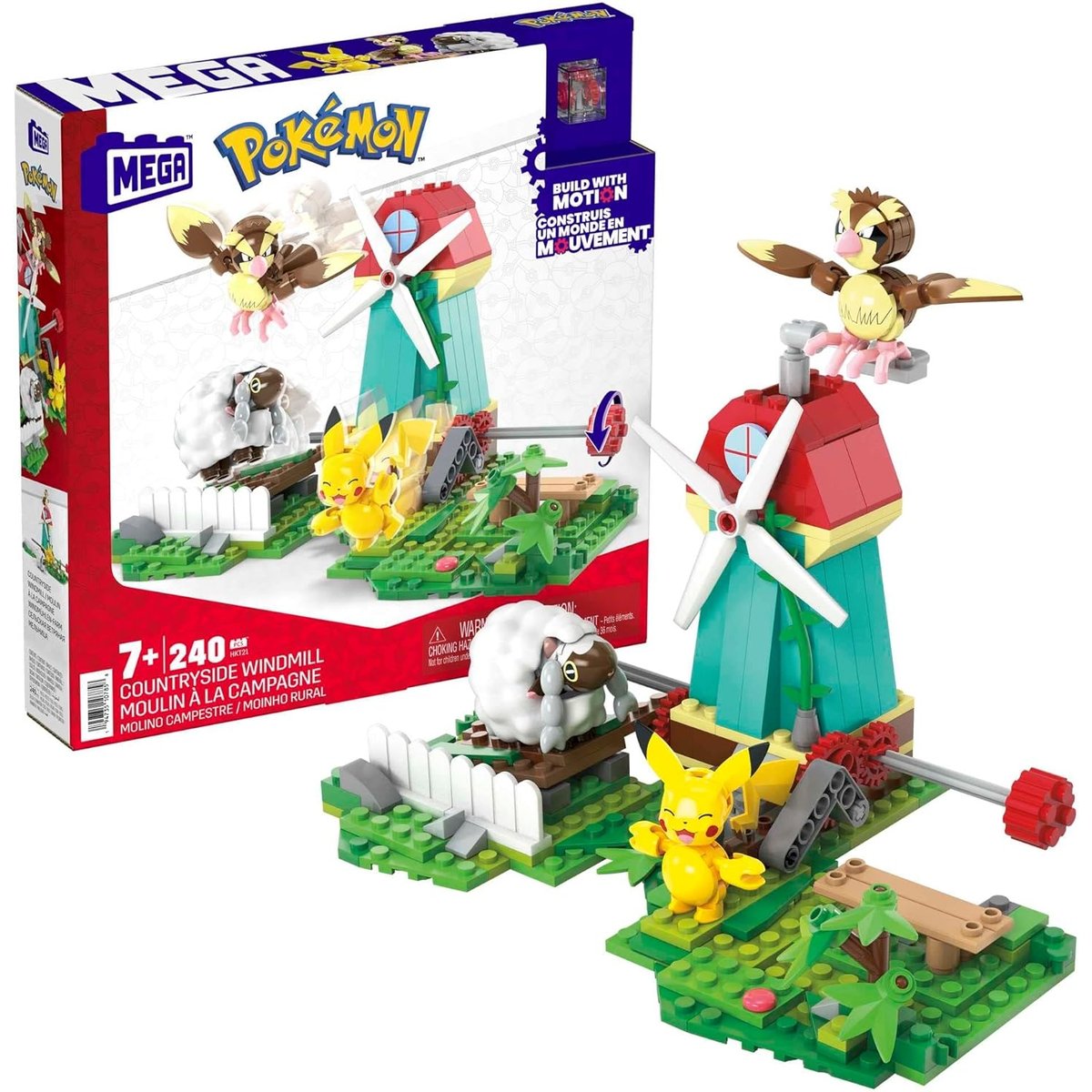 MEGA coffret moulin à la campagne multicolore, MATTEL