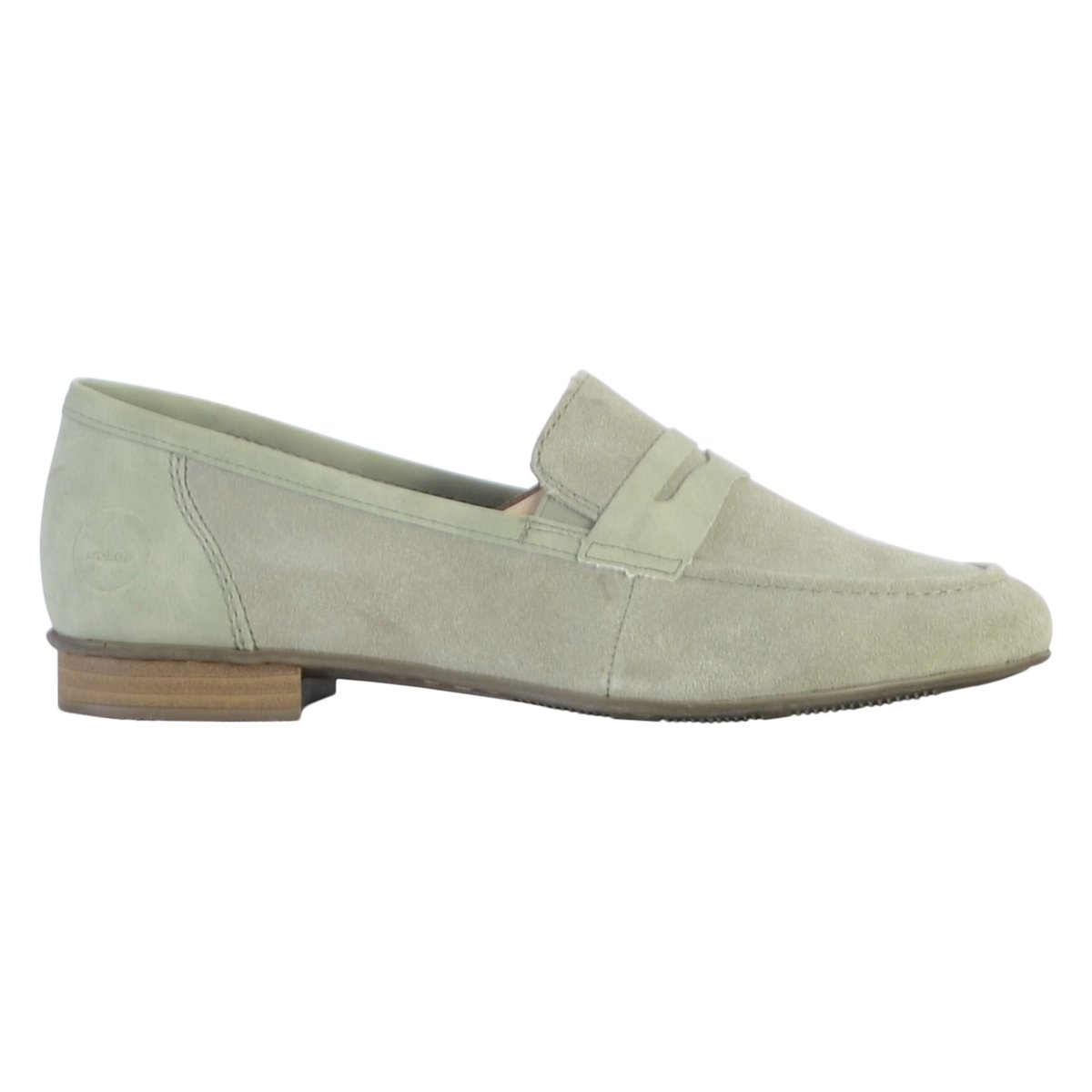 Mocassin Cuir Morelia vert, RIEKER