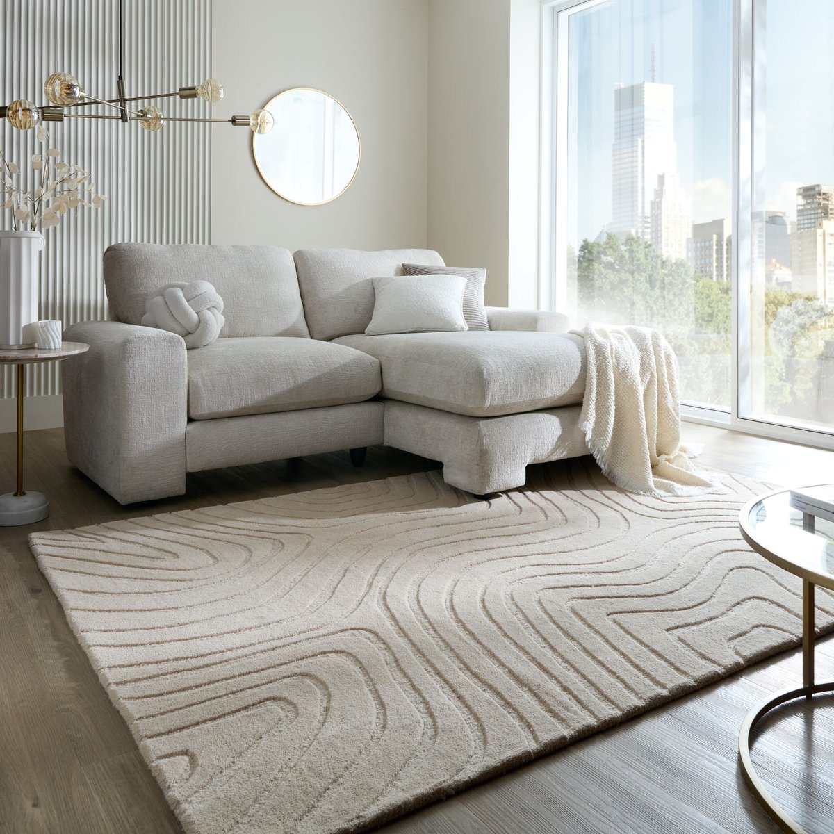 Tapis en laine MESMERISE beige, FLAIR RUGS