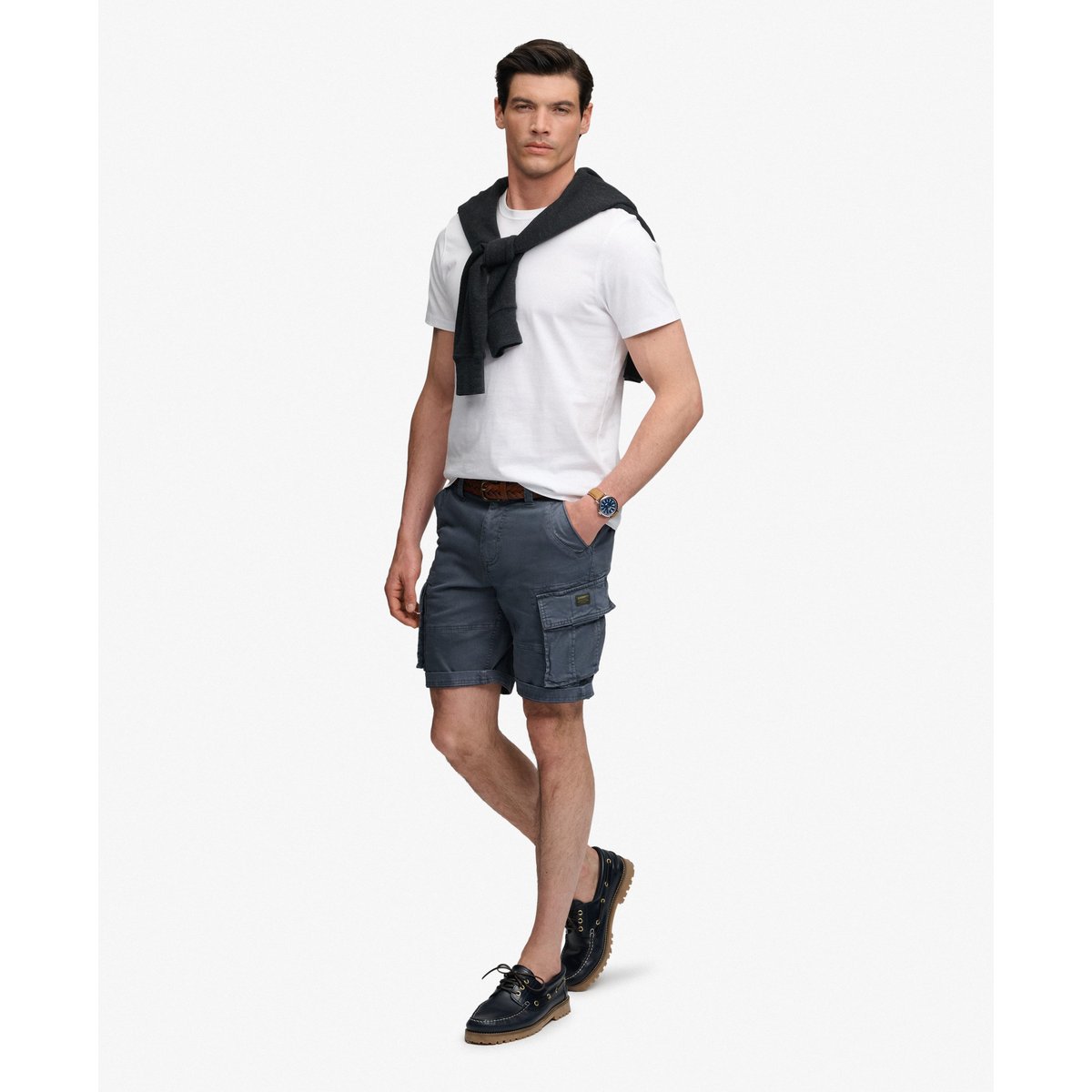 Short Cargo Core gris ardoise magma, SUPERDRY