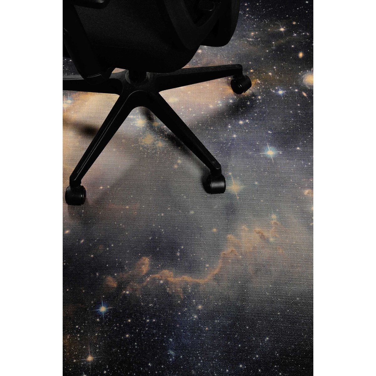 Tapis gamer galaxie design , Galactic Glow noir-multicolore, WECON HOME