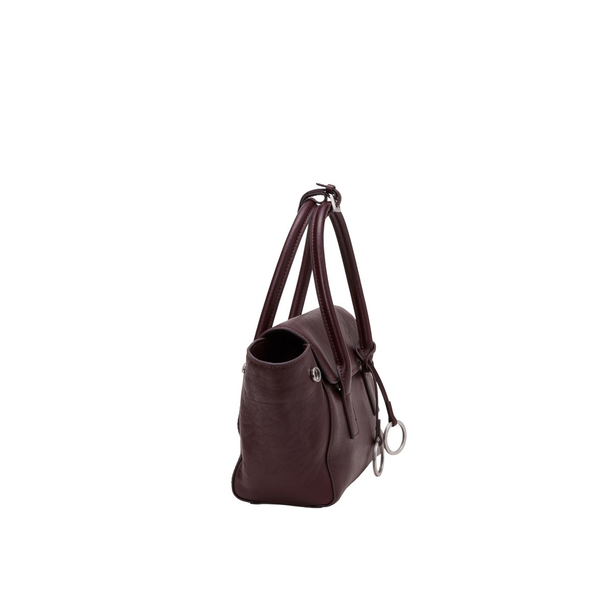 Sac cabas modèle Gitty petit format en cuir de vachette de qualité supérieure rouge fonce, MARC O'POLO