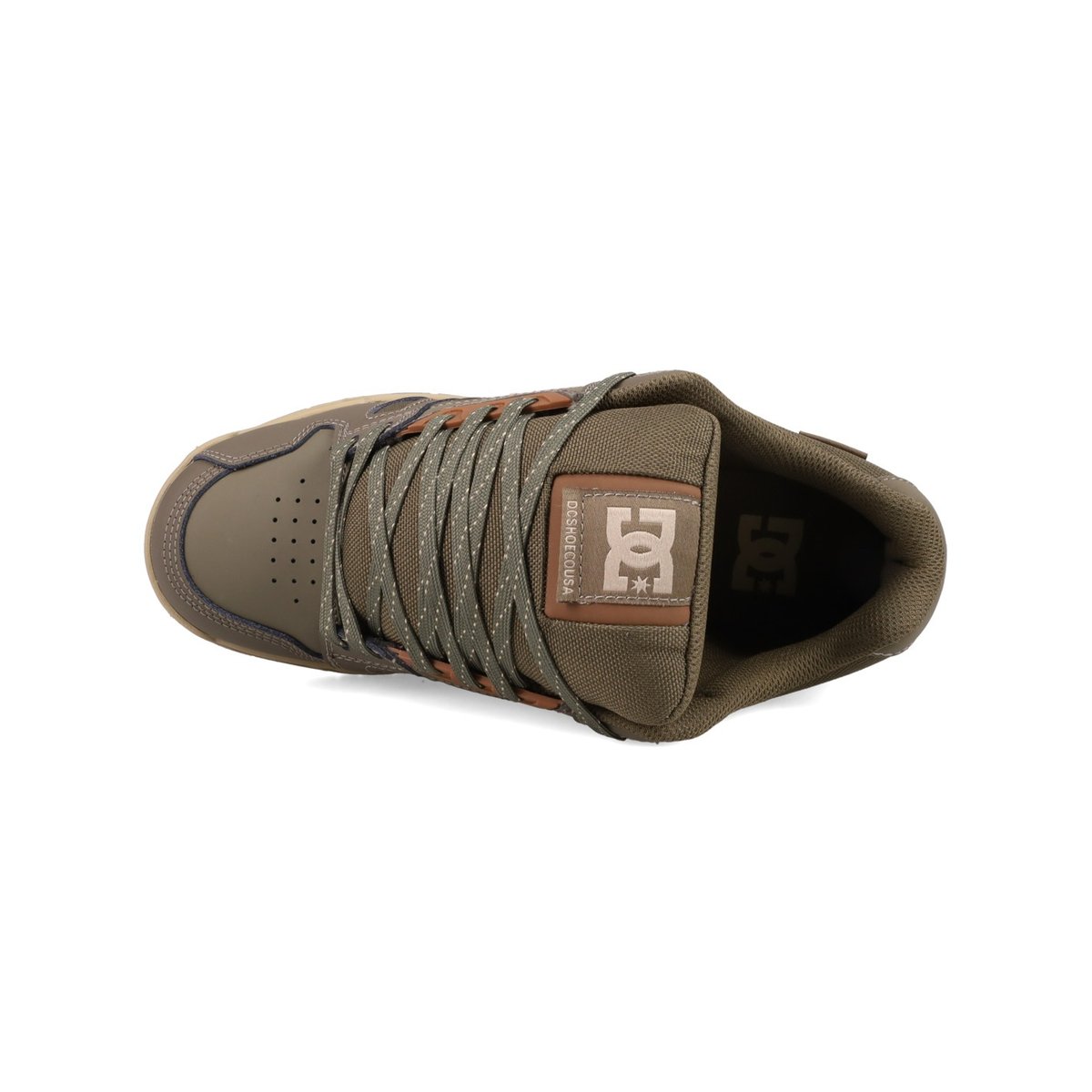 Chaussures d'hiver en cuir STAG WNT. vert dark olive/olive, DC SHOES