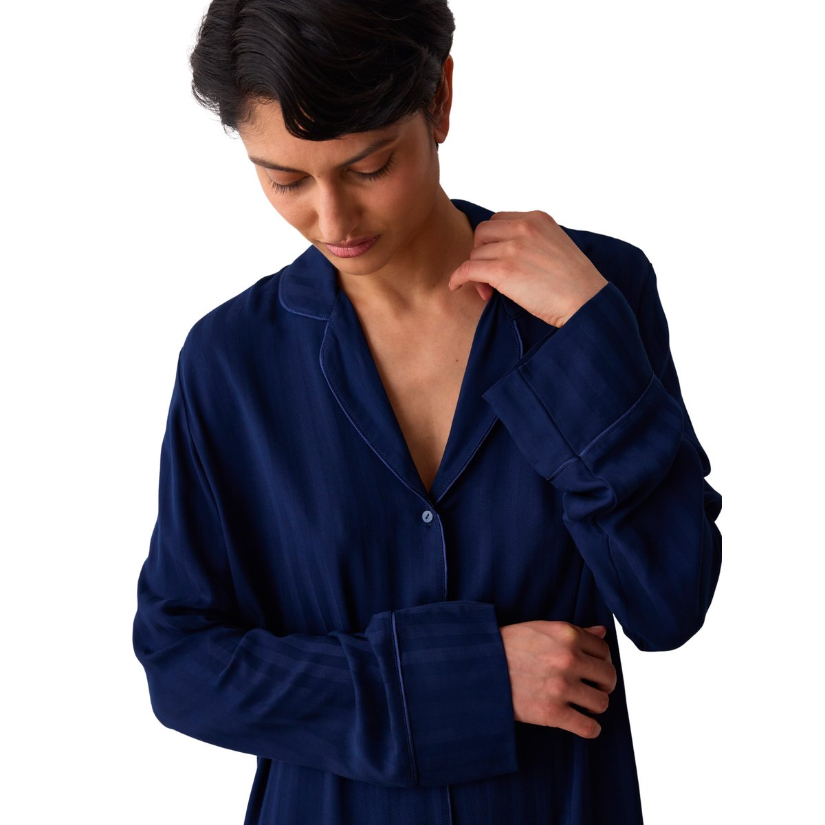 Chemise de nuit AMOURETTE JACQUARD bleu, TRIUMPH